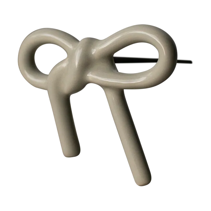 Bow 花卉装饰 - 亮面鼹鼠棕 - DBKD