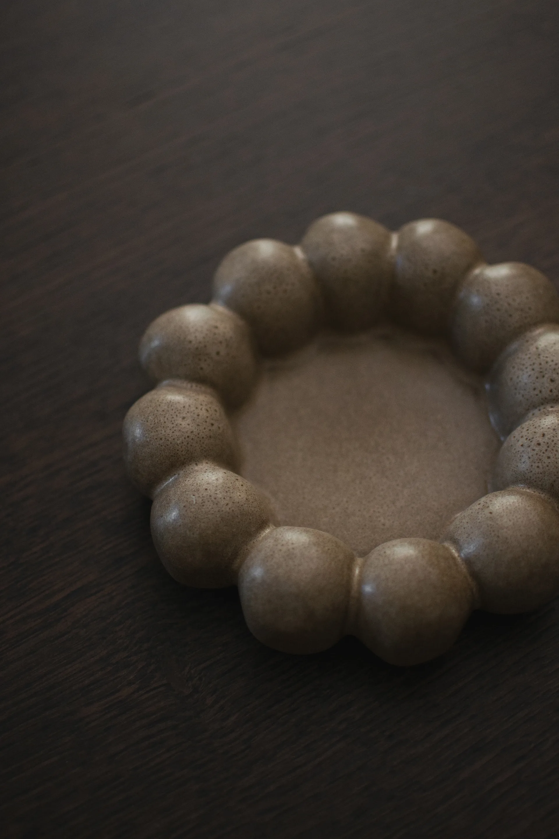 Bright 蜡烛 托盘 Ø17 cm, 米色 DBKD