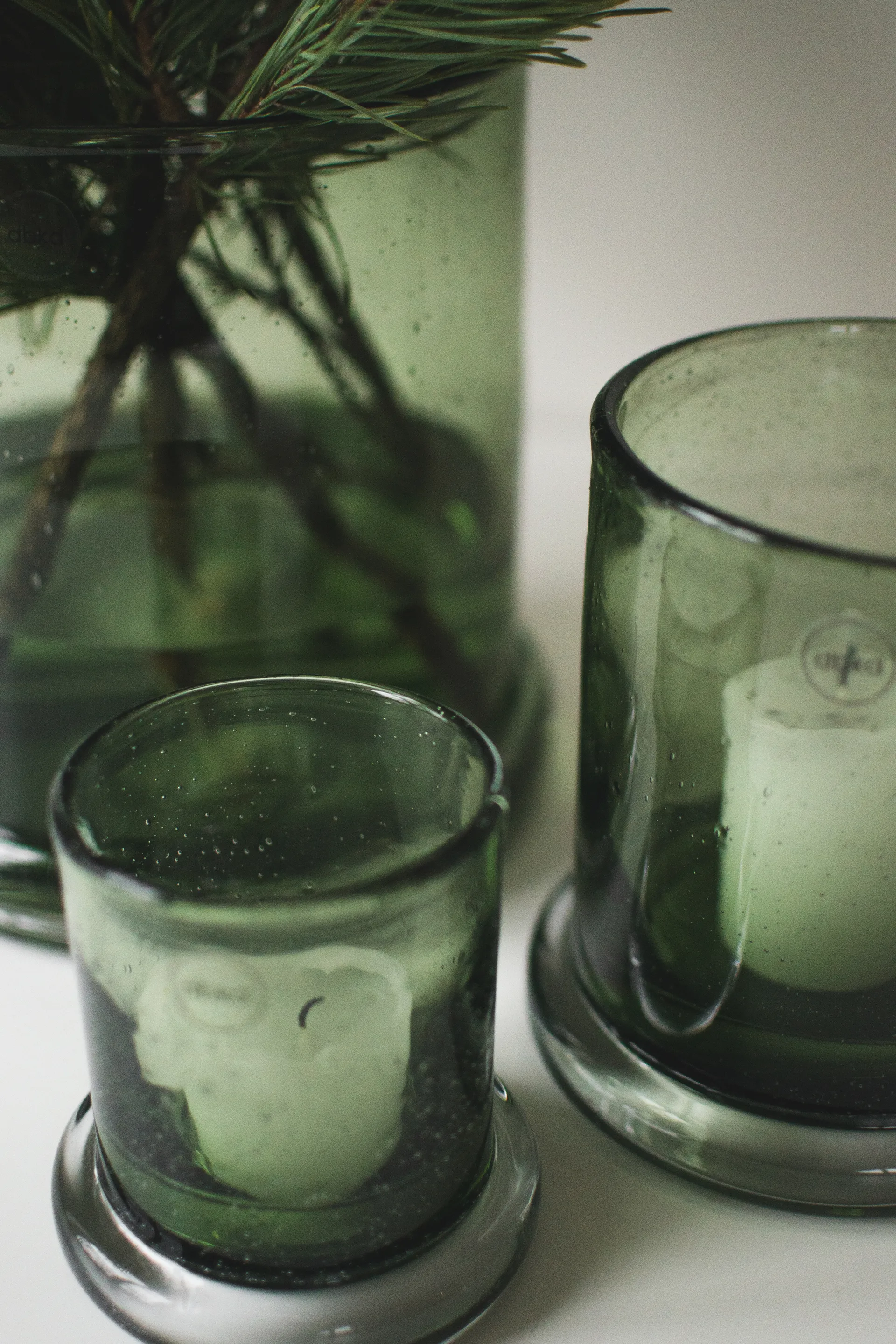 Bubble 烛台 Ø10 cm, 绿色 DBKD