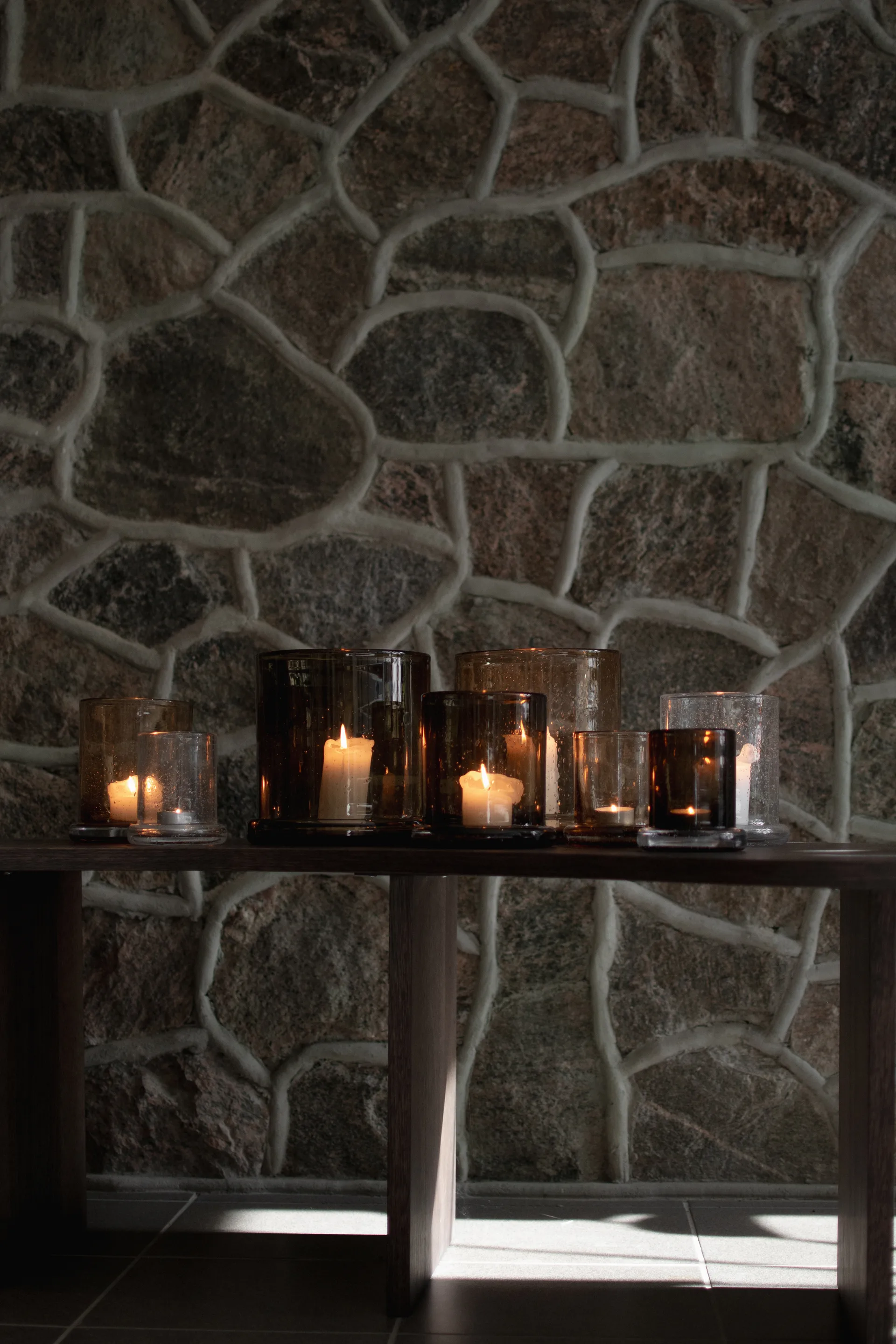 Bubble 烛台 Ø14 cm, 锈红色 DBKD