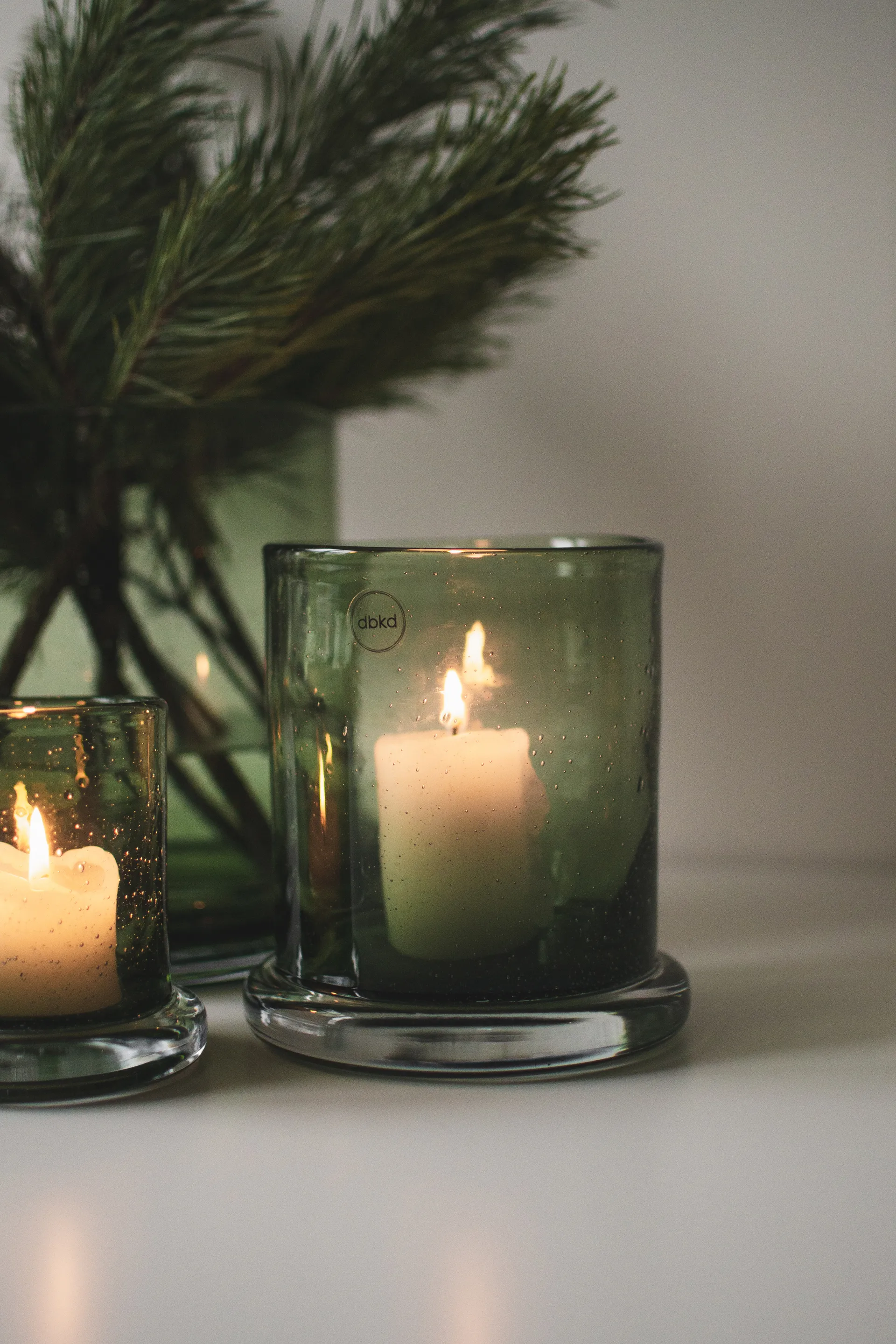 Bubble 烛台 Ø14 cm, 绿色 DBKD