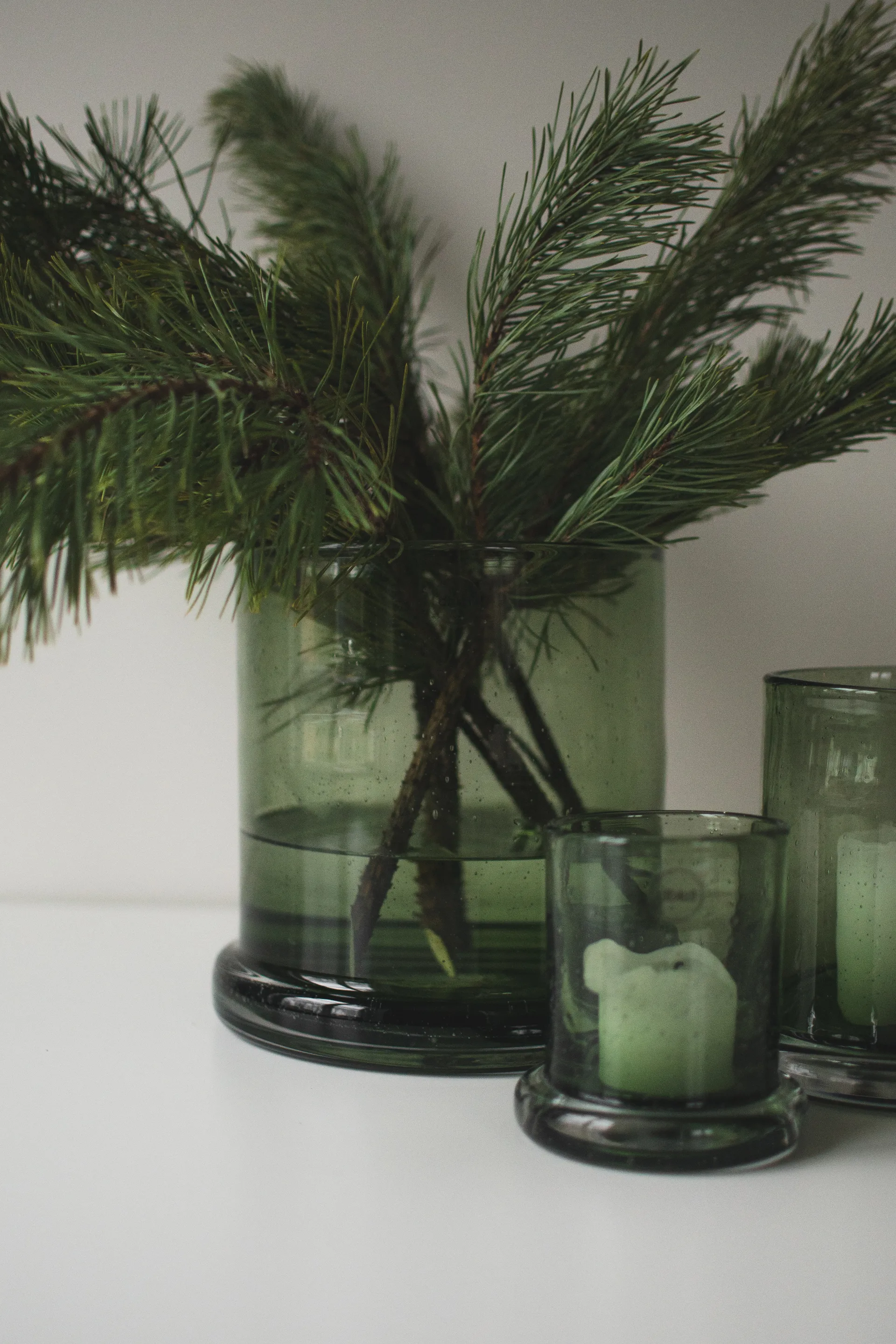 Bubble 烛台 Ø20 cm, 绿色 DBKD