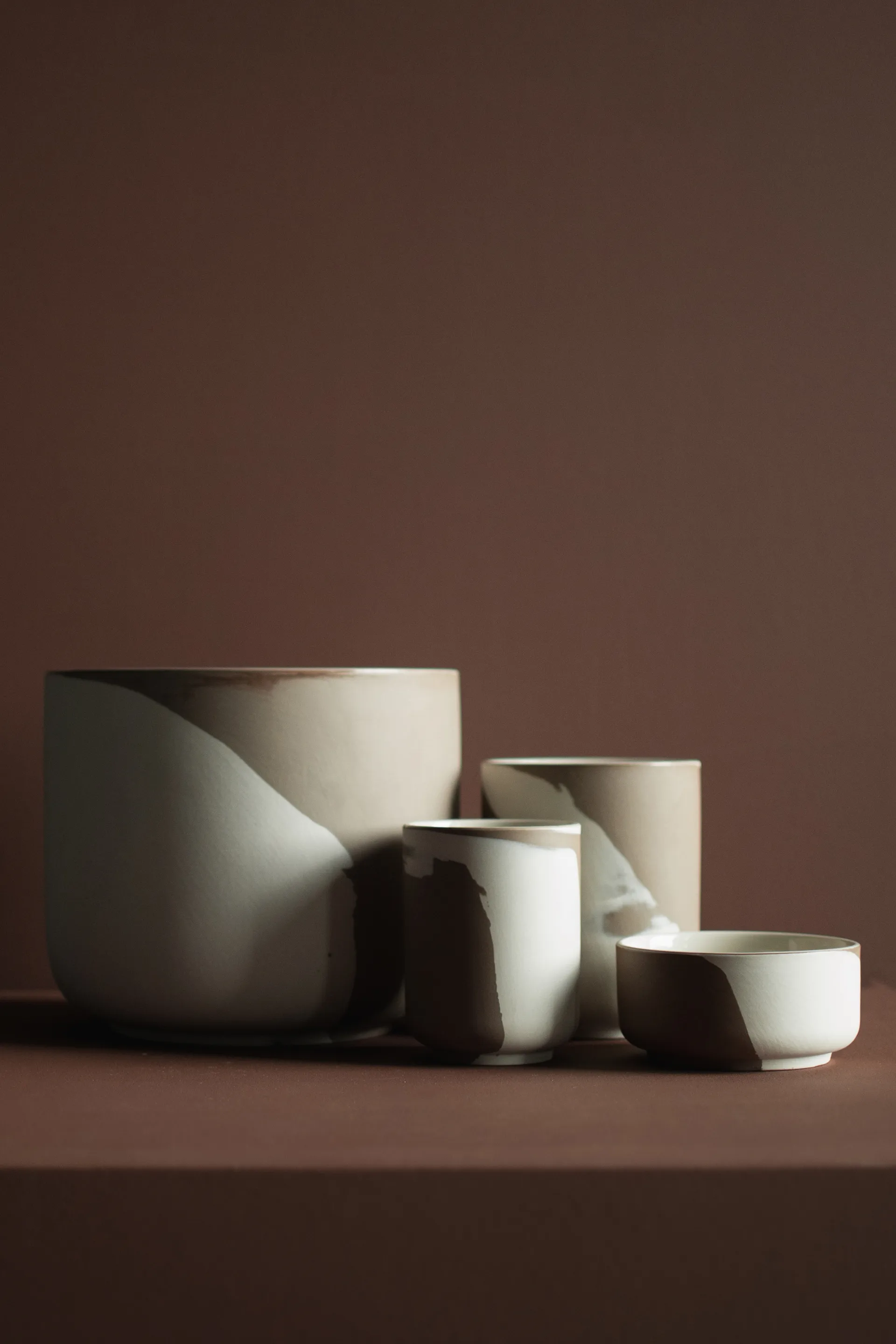 Calm pot Ø23 cm, 米色-褐色 DBKD