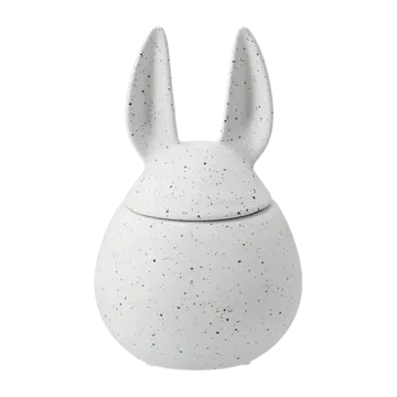 DBKD Eating rabbit 碗 小 - 白色 dot - DBKD