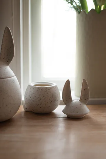 DBKD Eating rabbit 碗 小 - 白色 dot - DBKD