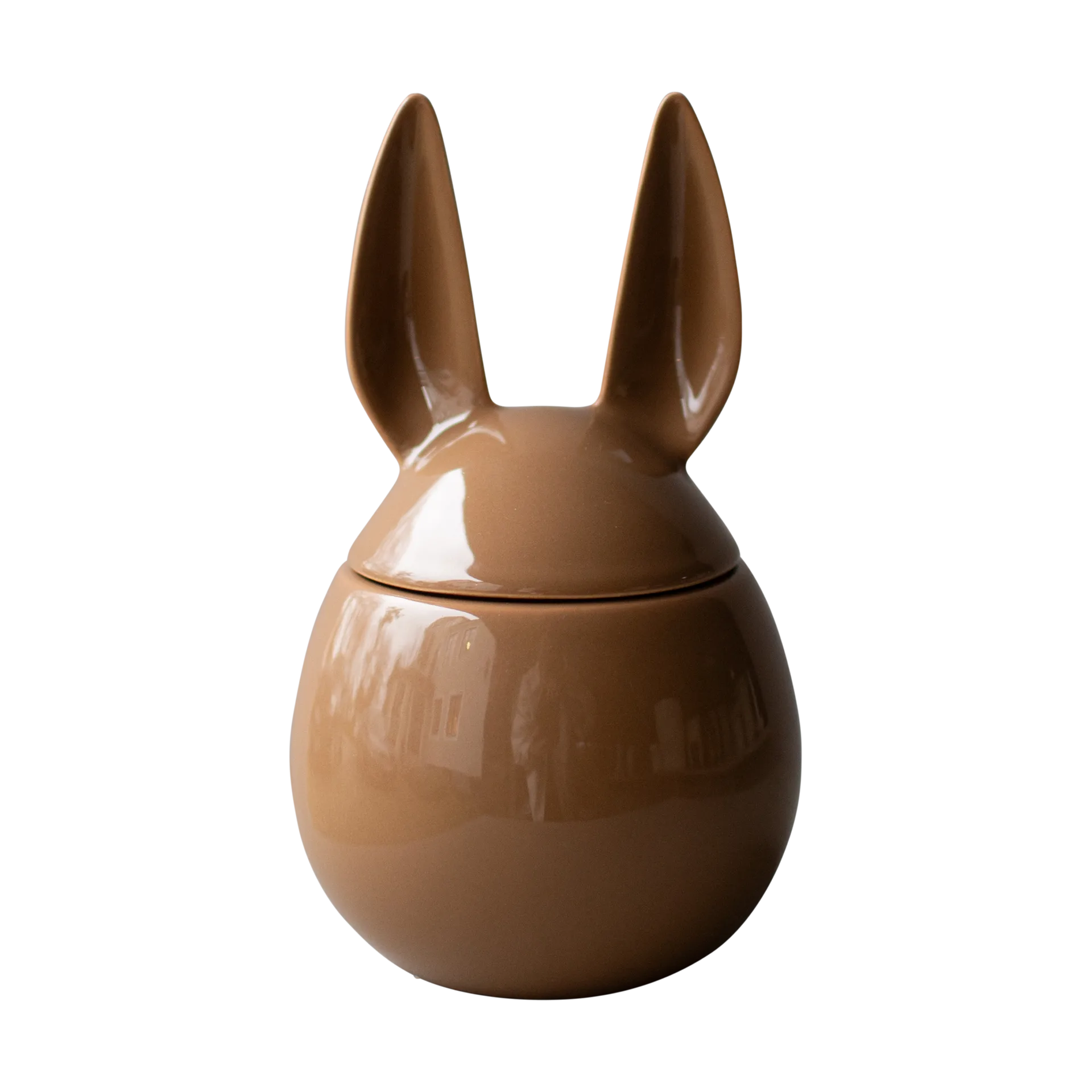 DBKD Eating rabbit 碗 大, Shiny 牛轧糖棕色 DBKD