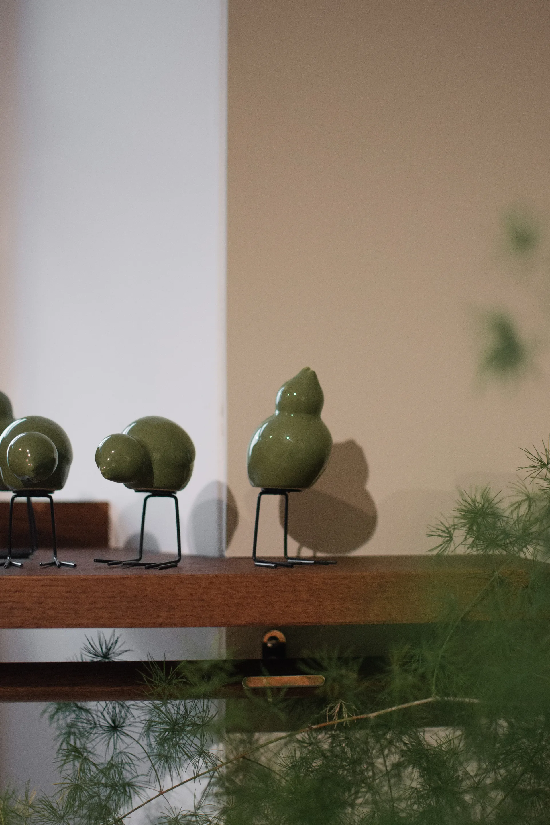 DBKD Swedish Birds 复活节装饰 两件套装, Shiny 绿色 DBKD