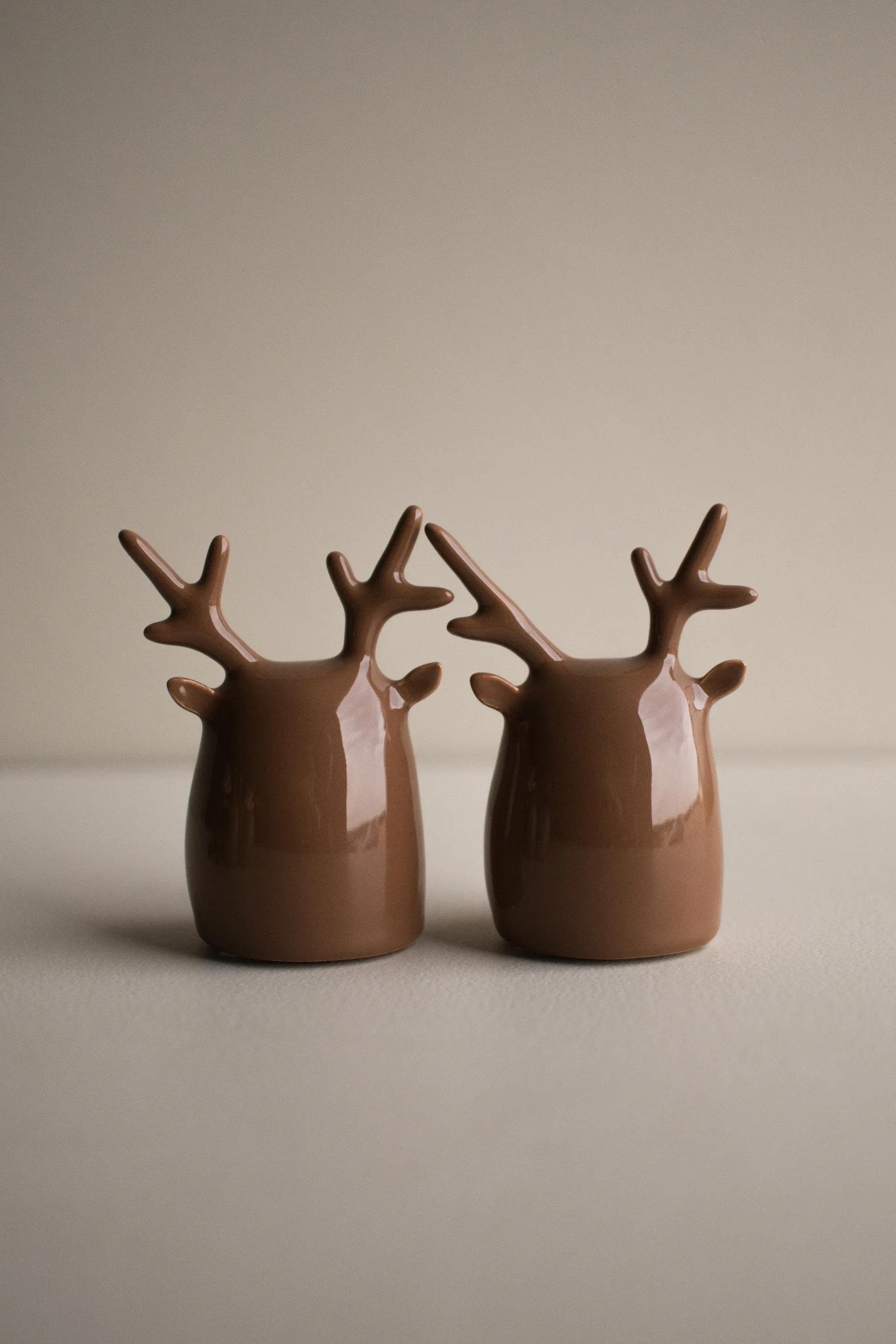 Deer twins 2件, Shiny 牛轧糖棕色 DBKD