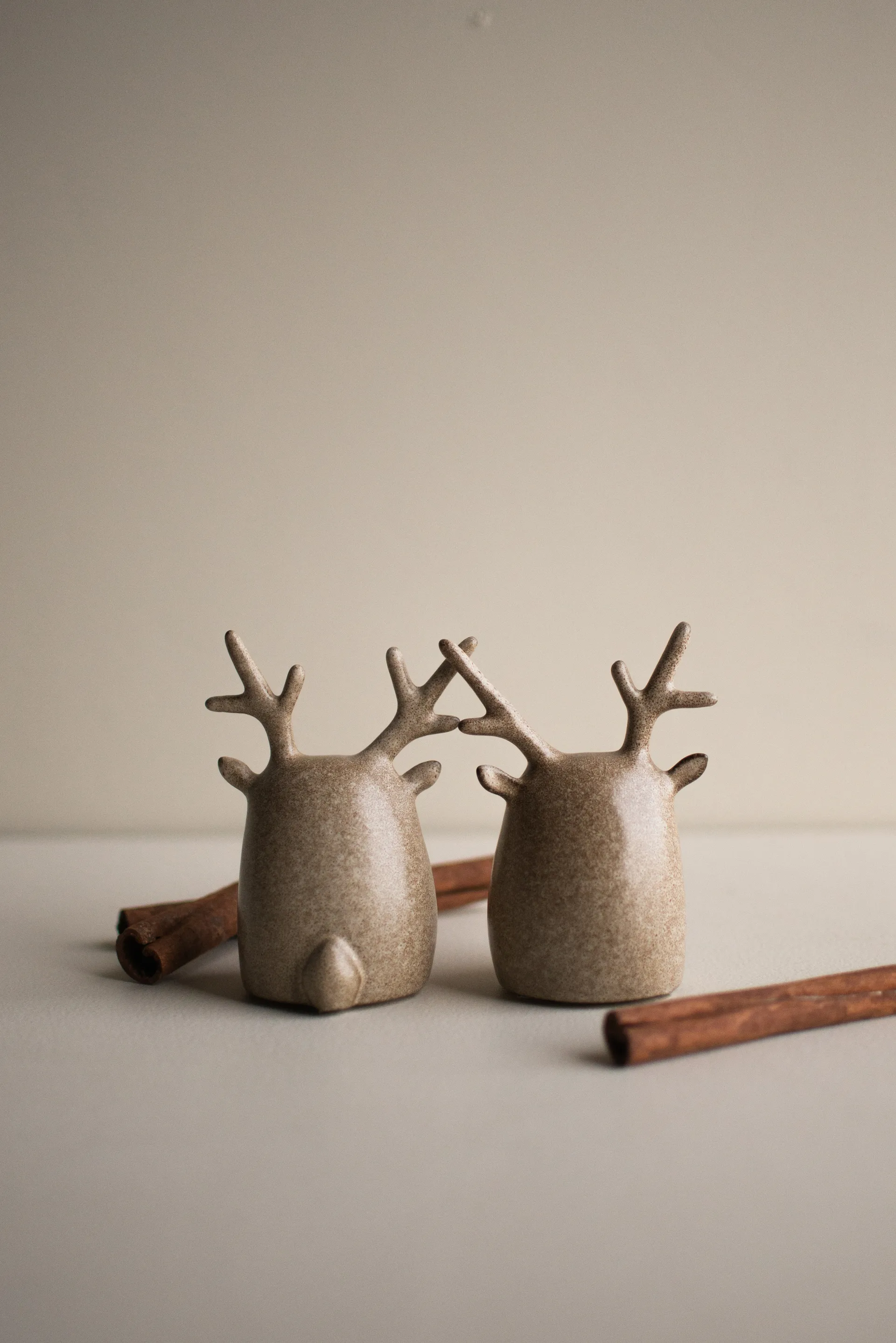 Deer twins 2件, 米色 DBKD