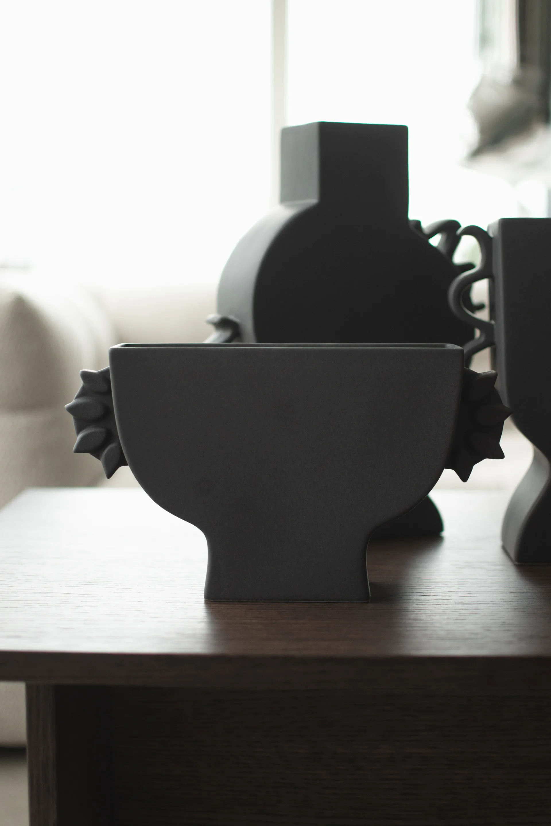 Flat 花瓶 16 cm, 黑色 DBKD