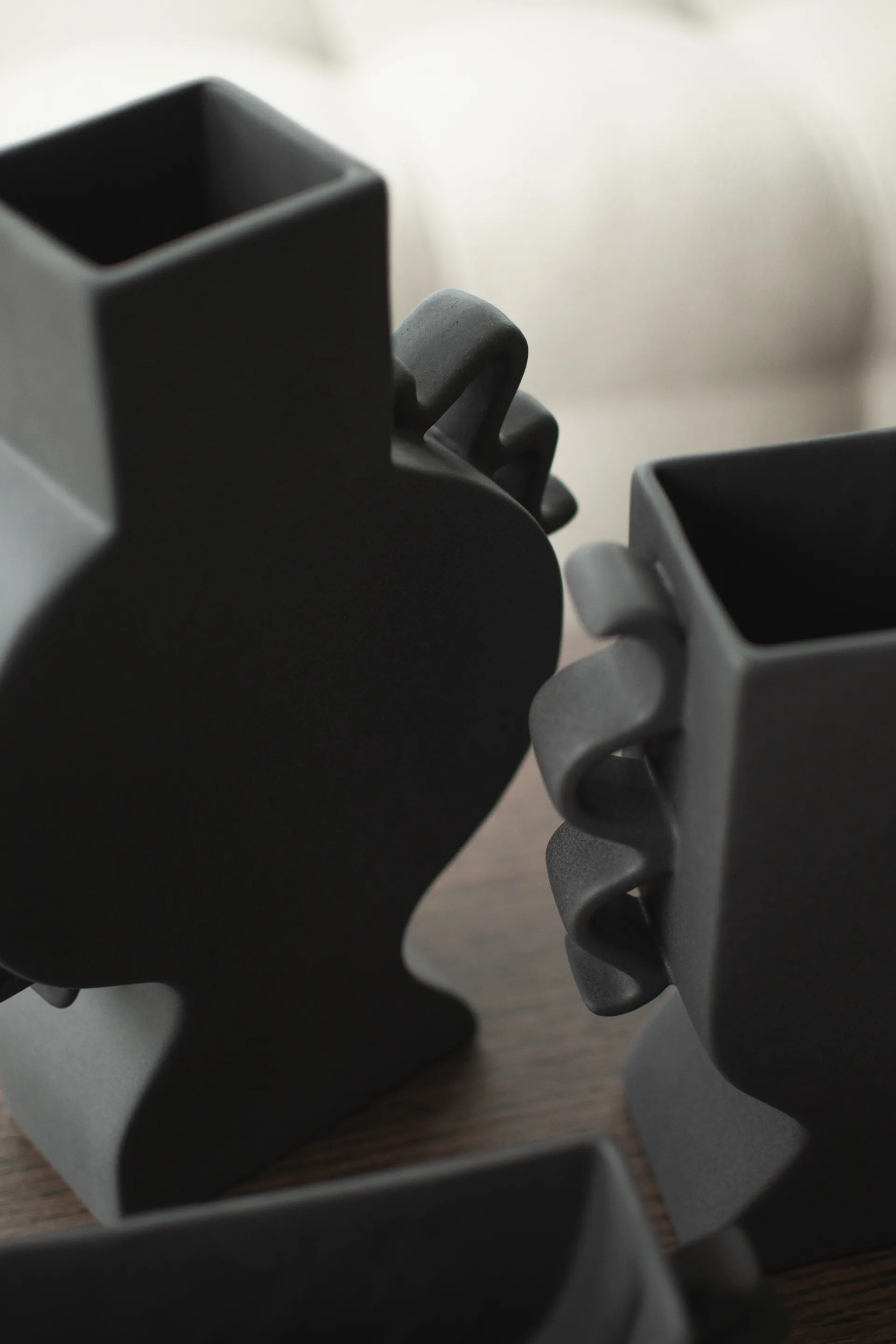 Flat 花瓶 33 cm, 黑色 DBKD