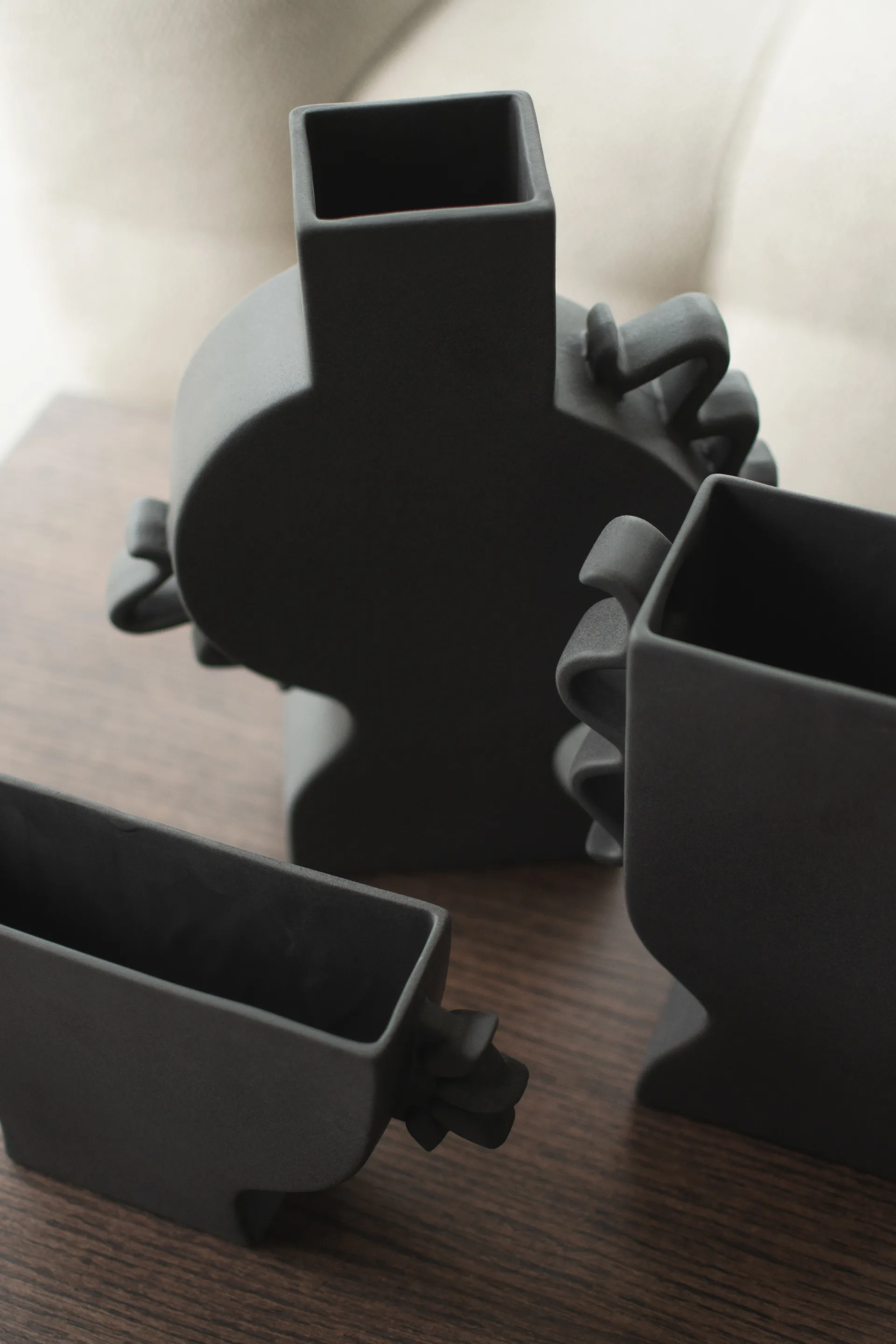 Flat 花瓶 33 cm, 黑色 DBKD