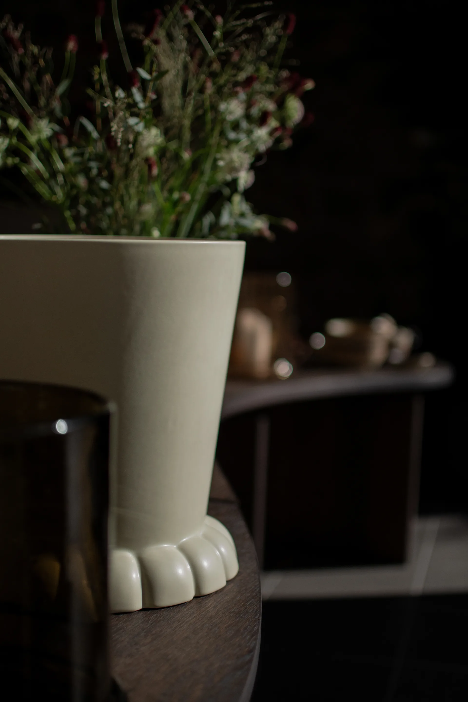 Flora pot Ø25 cm, 奶油色 DBKD