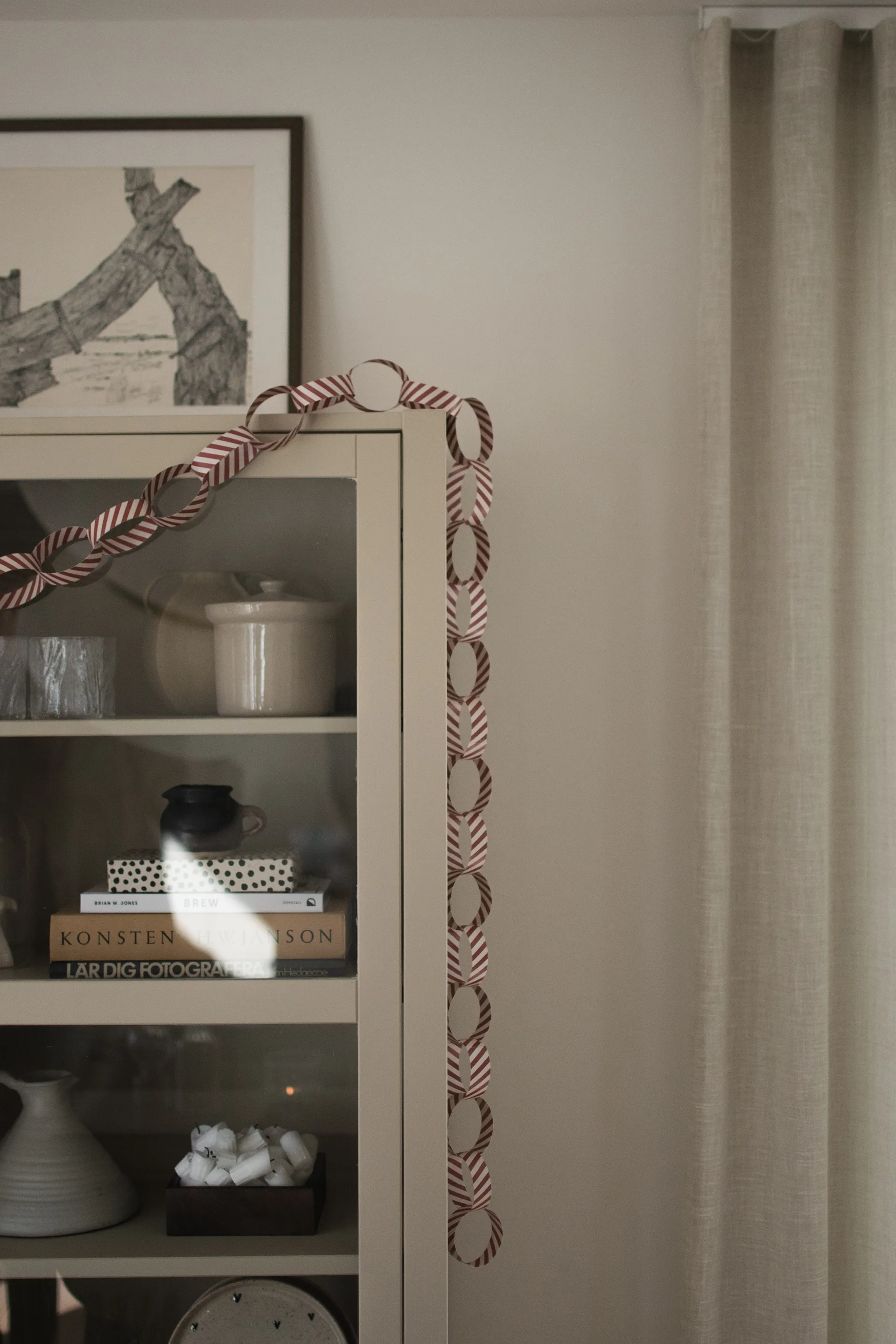 Garland striped garland, 红色-白色 DBKD