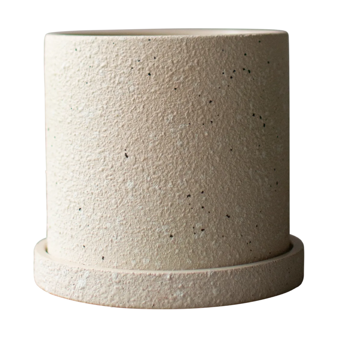 Grow 花盆 Ø13 cm with 碟子, Creme structure DBKD