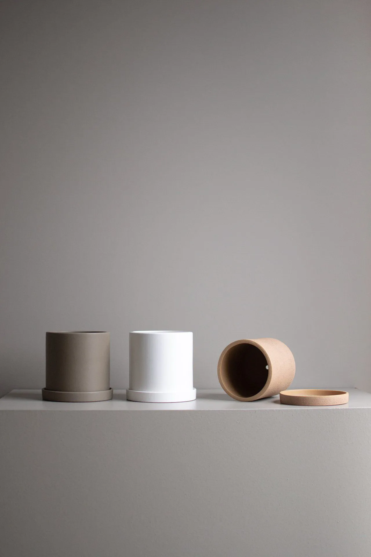 Grow 花盆 Ø13 cm with 碟子, 沙色 DBKD