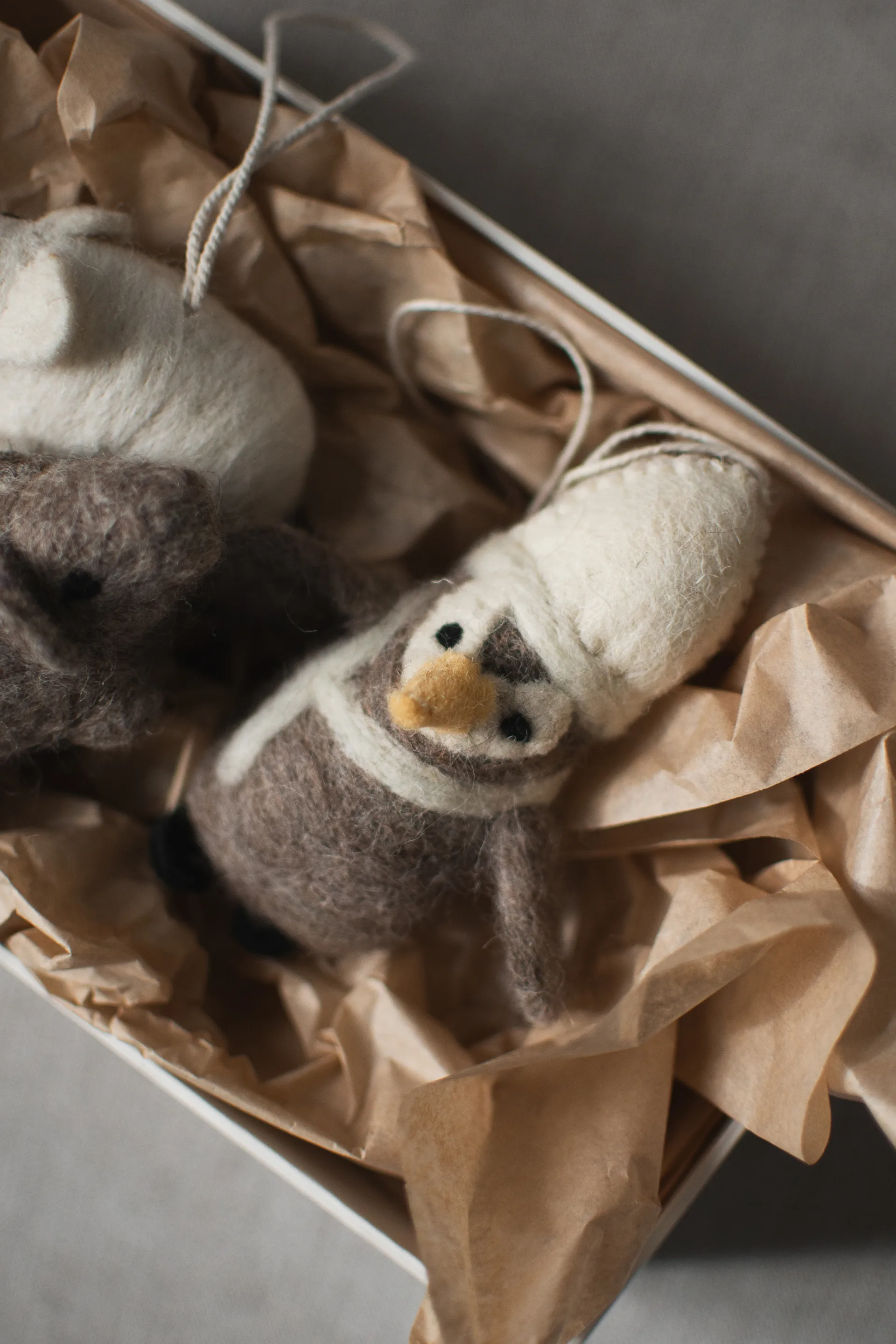 Hanging penguin 装饰 衣架/架子, 米色-白色 DBKD