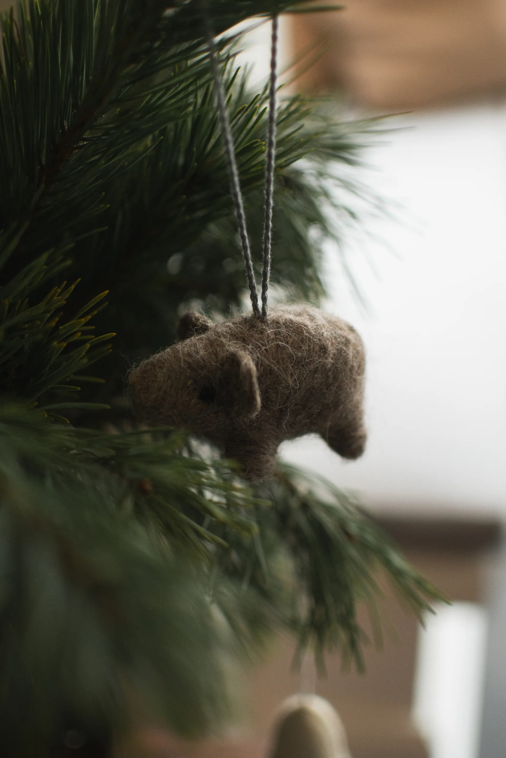 Hanging pig 装饰 衣架/架子, 米色 DBKD