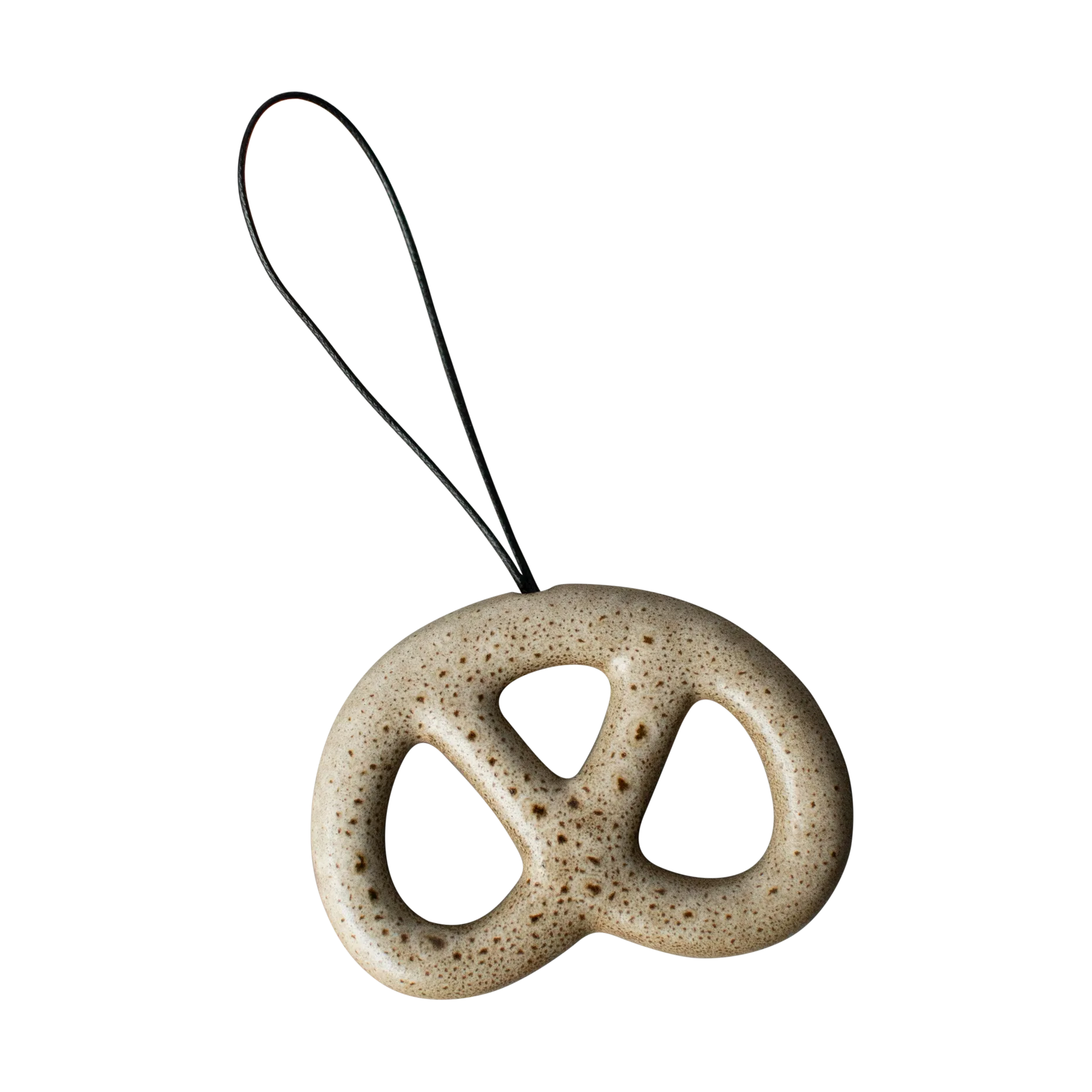 Hanging pretzel decorative 装饰品, 米色 DBKD