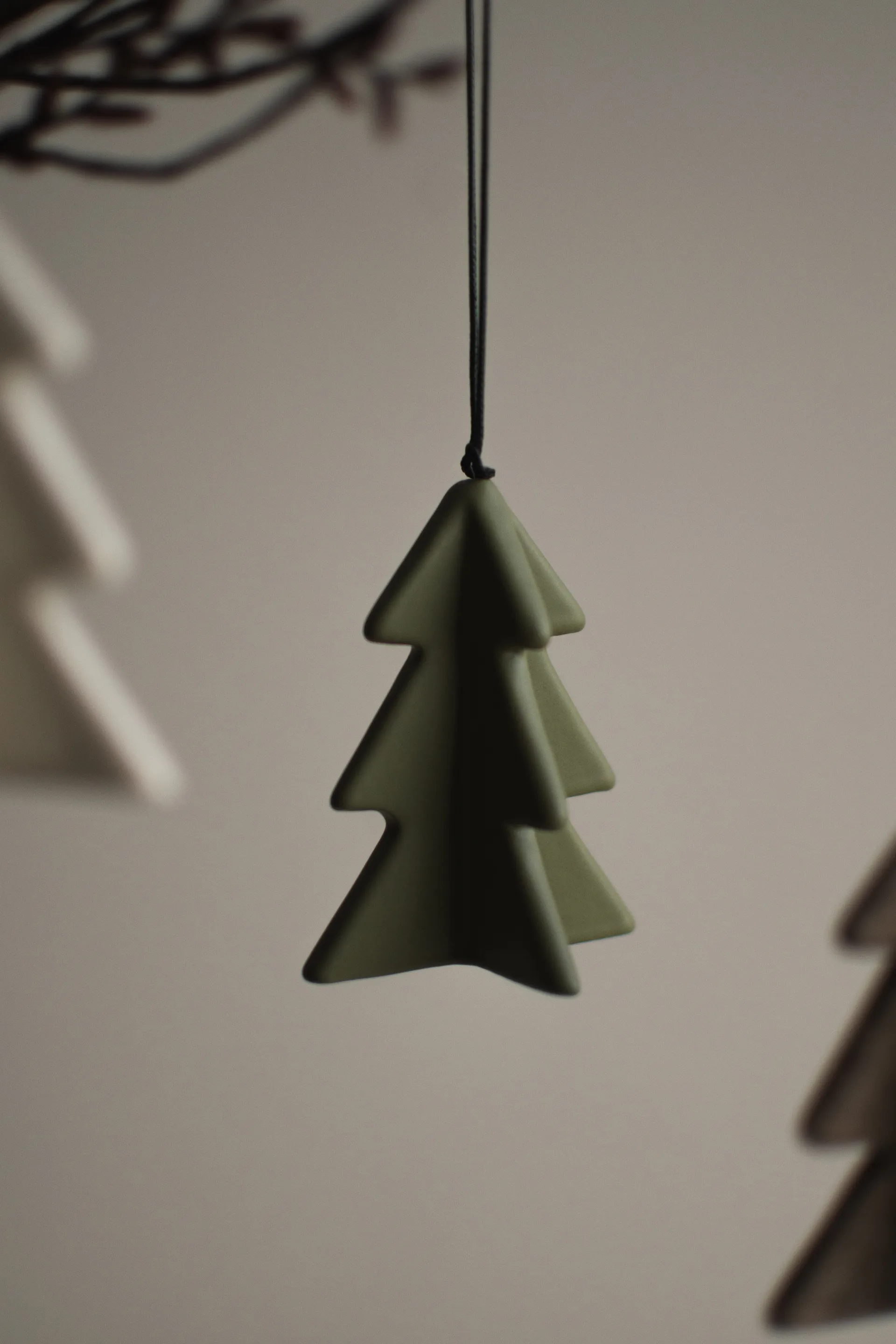 Hanging winter tree 7 cm, 绿色 DBKD