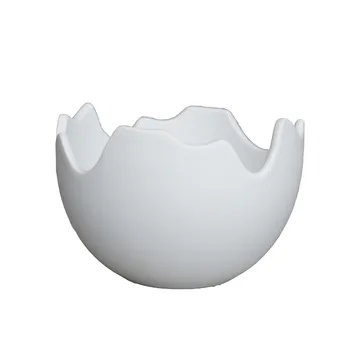 Happy Easter 碗 egg shell 大 - 白色 - DBKD