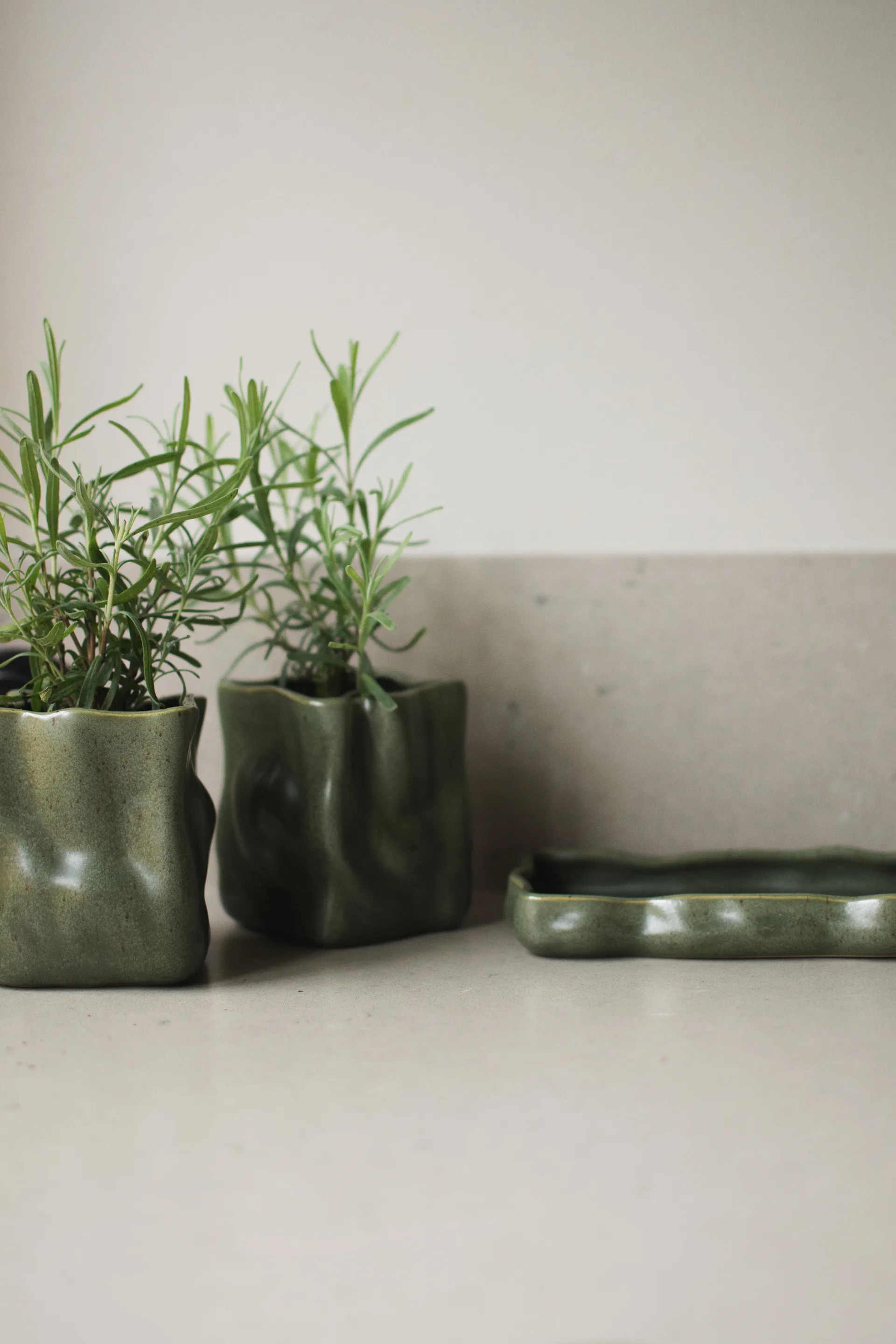 Herb pot, 套装 of 3, Moss DBKD