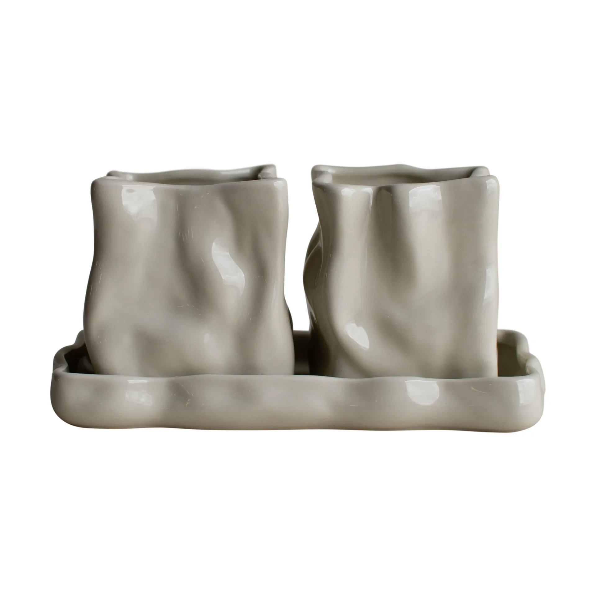 Herb pot, 套装 of 3, 奶油色 DBKD