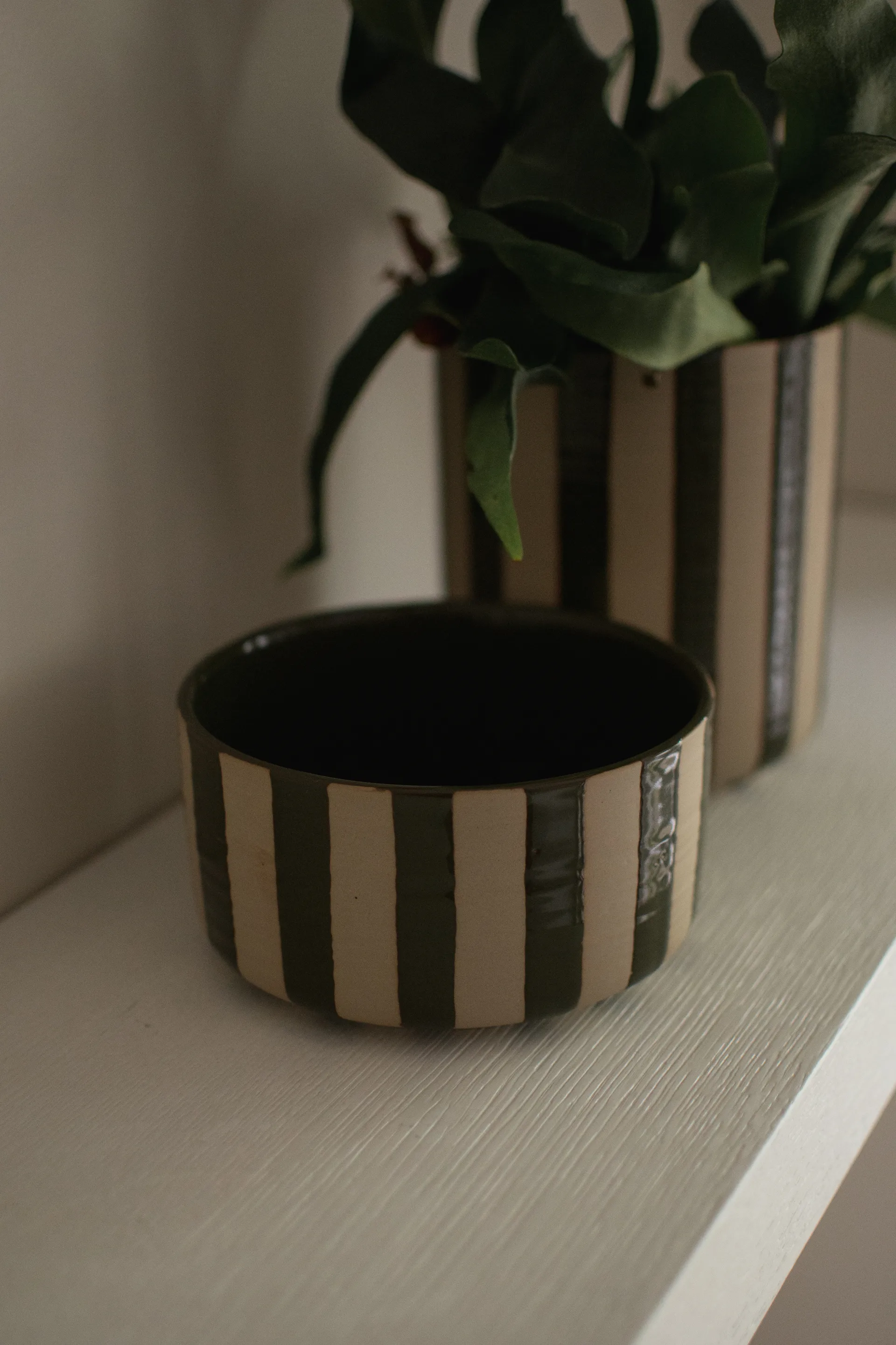 Line 装饰碗 Ø16 cm, Stripe 绿色 DBKD