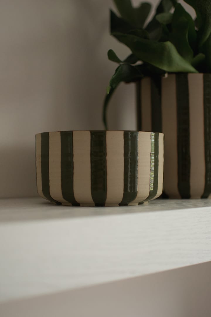 Line 装饰碗 Ø16 cm, Stripe 绿色 DBKD