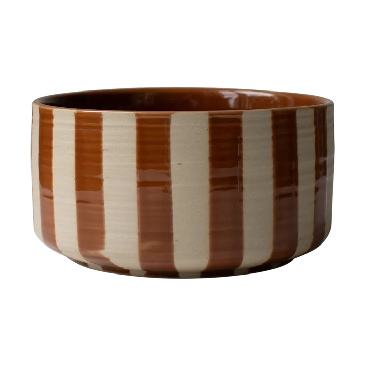 Line装饰碗 Ø16cm - 牛轧糖色条纹 - DBKD