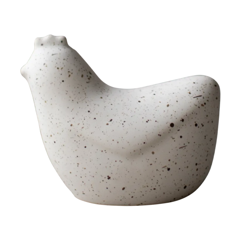 Mini hens 8 cm, 白色的 dot DBKD