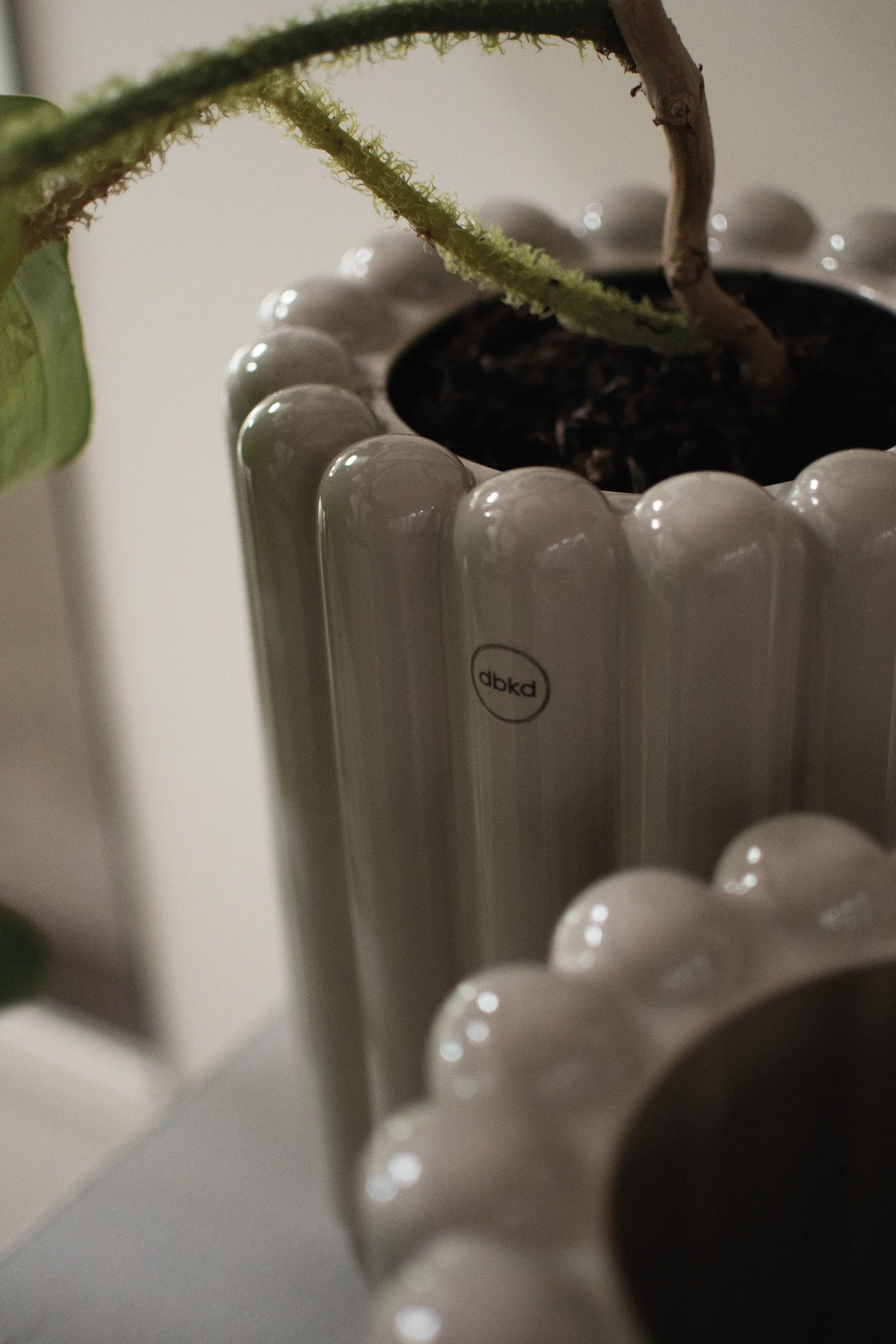 Mist 花盆 中 Ø19x23 cm, Shiny mole DBKD