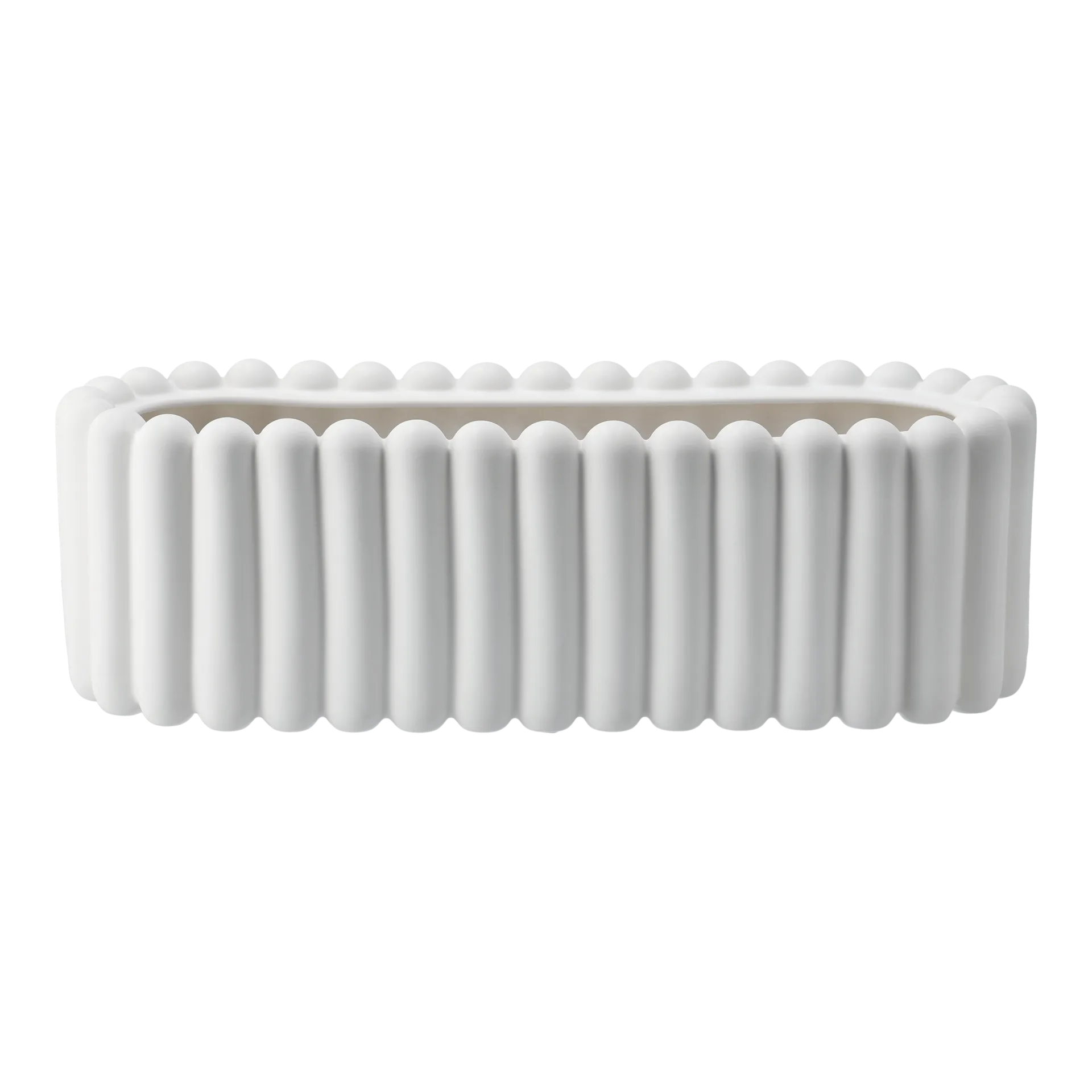 Mist 花盆 oval, 白色 DBKD