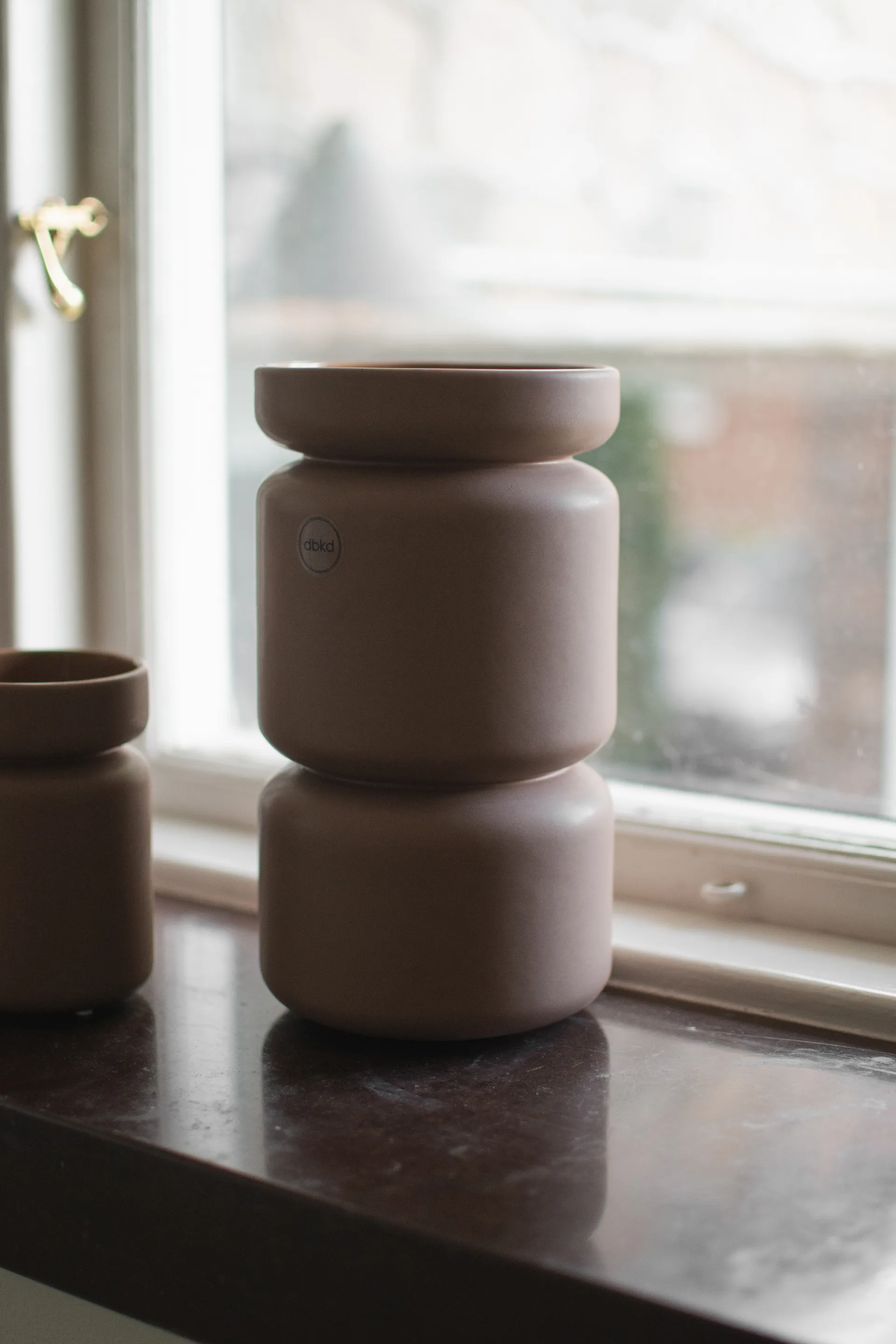Neck pot, 牛轧糖棕色, Ø12x22.5 cm DBKD