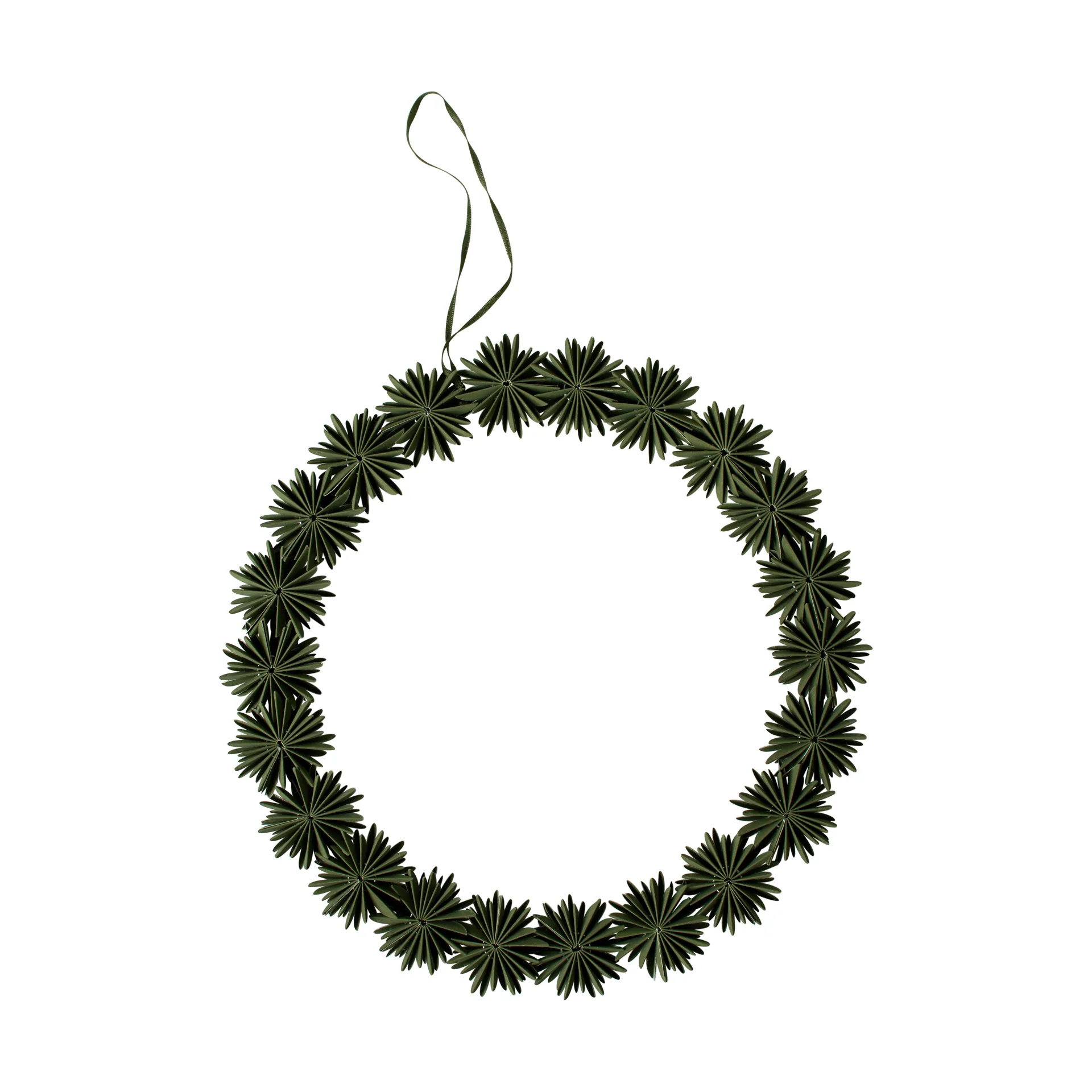 Paper flake wreath 装饰 wreath Ø35 cm, 绿色 DBKD