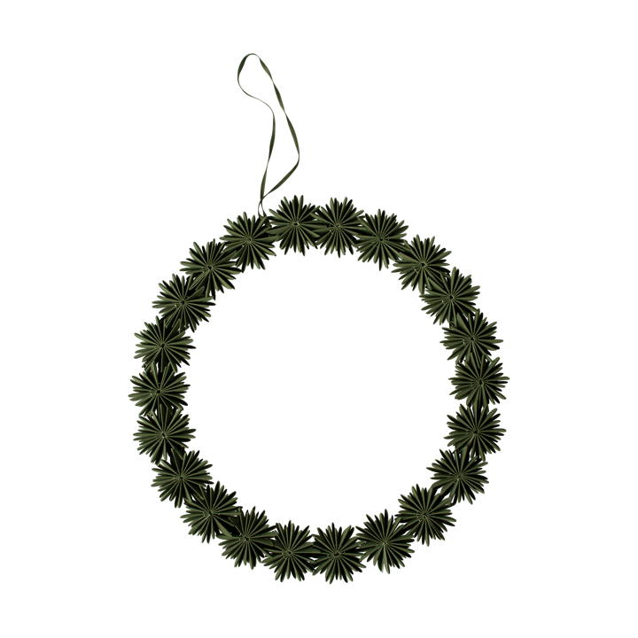 Paper flake wreath 装饰 wreath Ø35 cm - 绿色 - DBKD