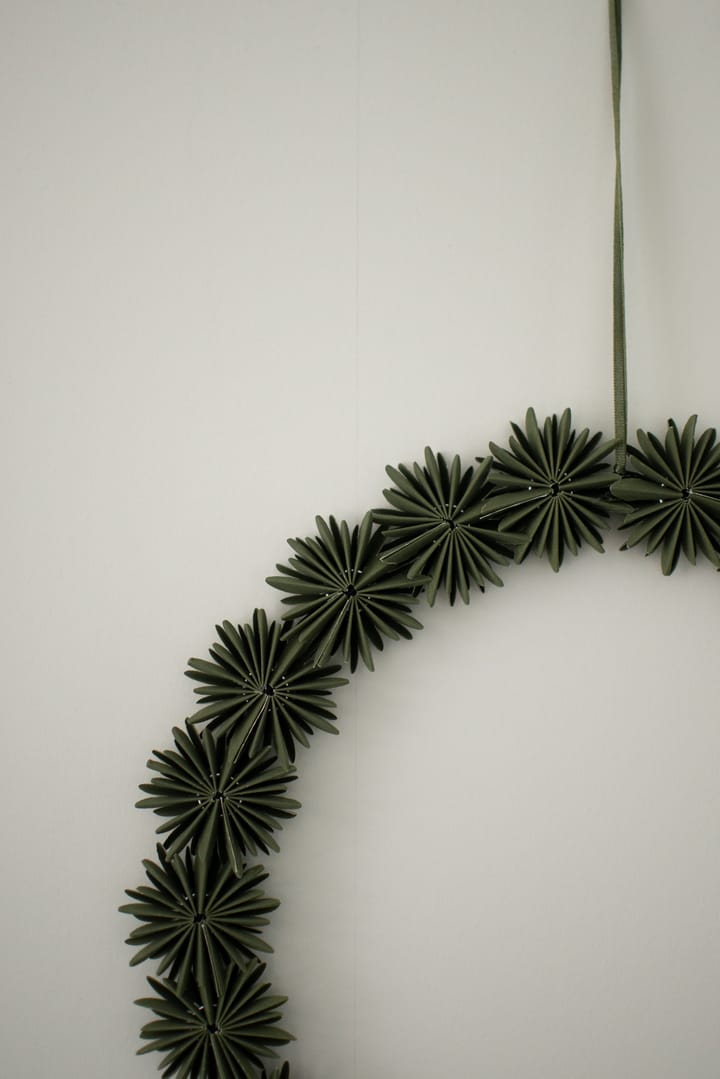 Paper flake wreath 装饰 wreath Ø35 cm, 绿色 DBKD
