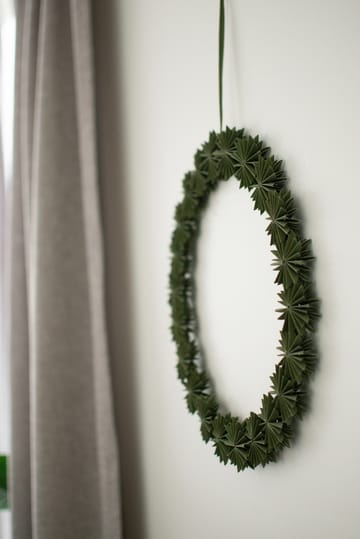 Paper flake wreath 装饰 wreath Ø35 cm - 绿色 - DBKD