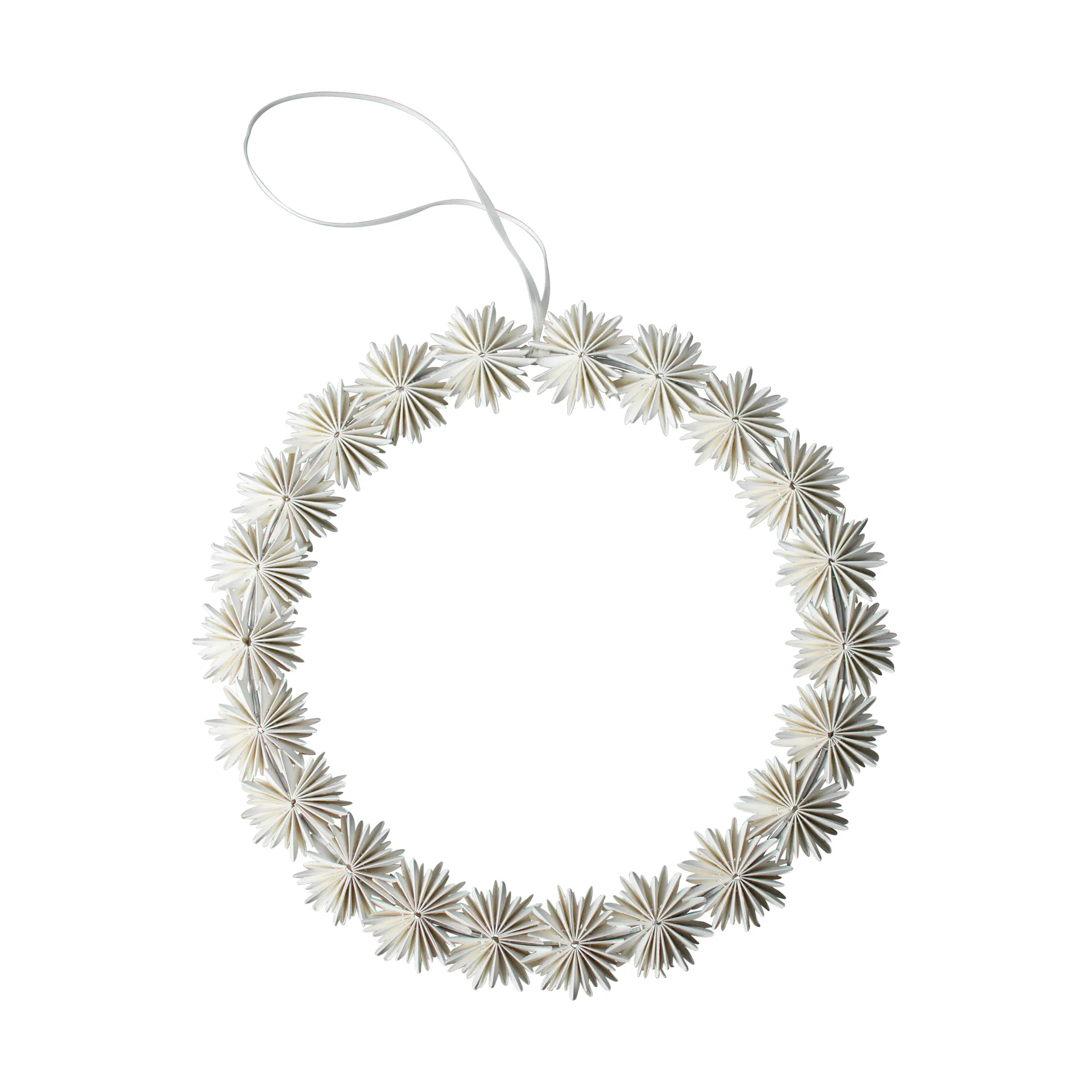 Paper flake wreath 圣诞装饰, 白色 DBKD