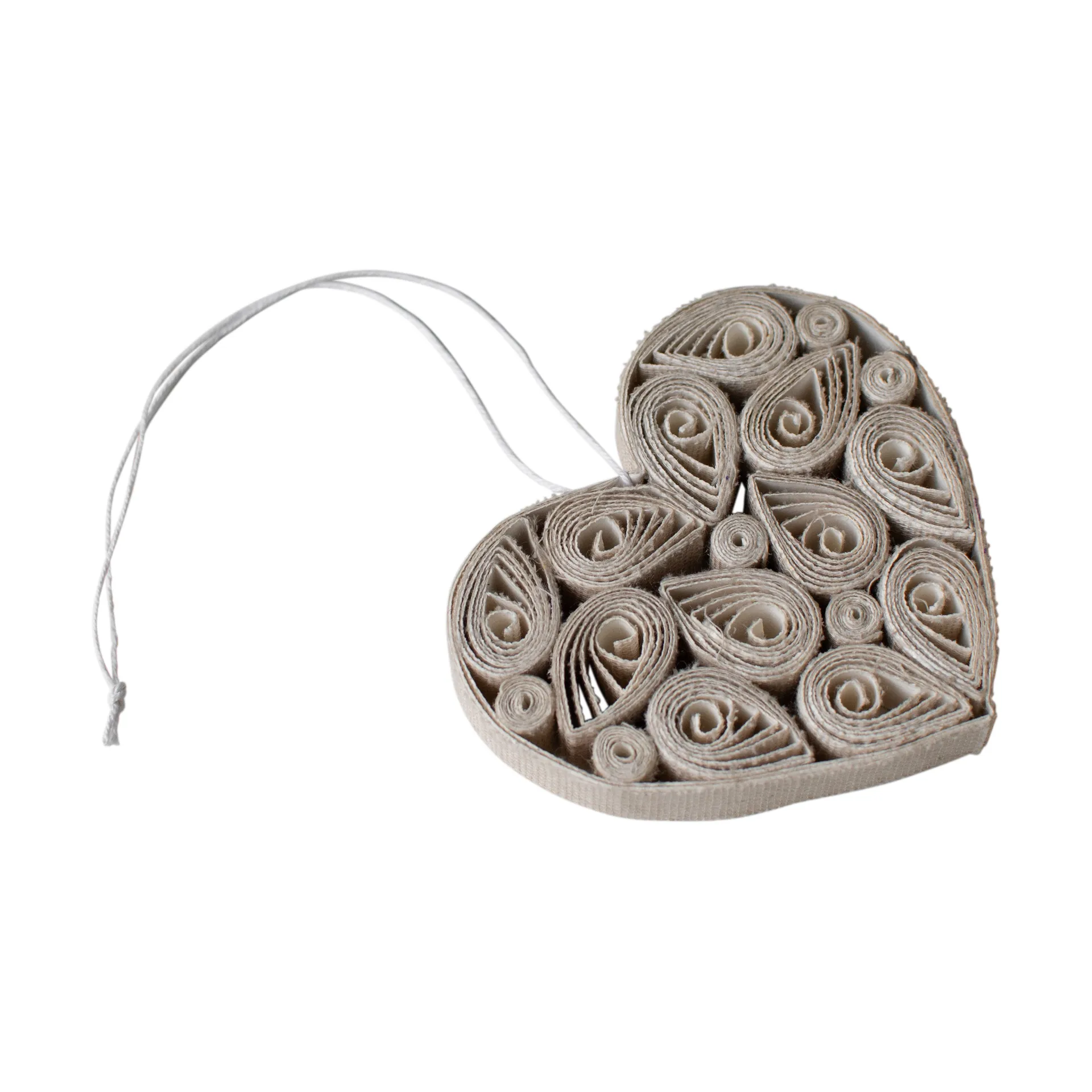 Paper heart 8 cm, 奶油色 DBKD