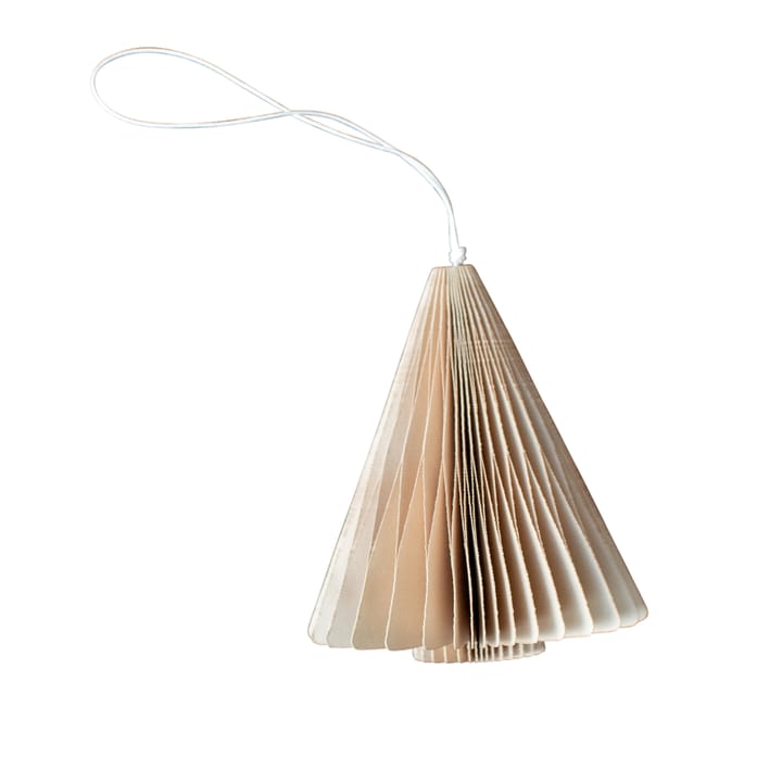 Paper tree hanging Christmas decorations 7 cm - 沙色 - DBKD