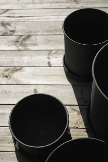Plant pot 花盆 大 两件套装 - Black - DBKD