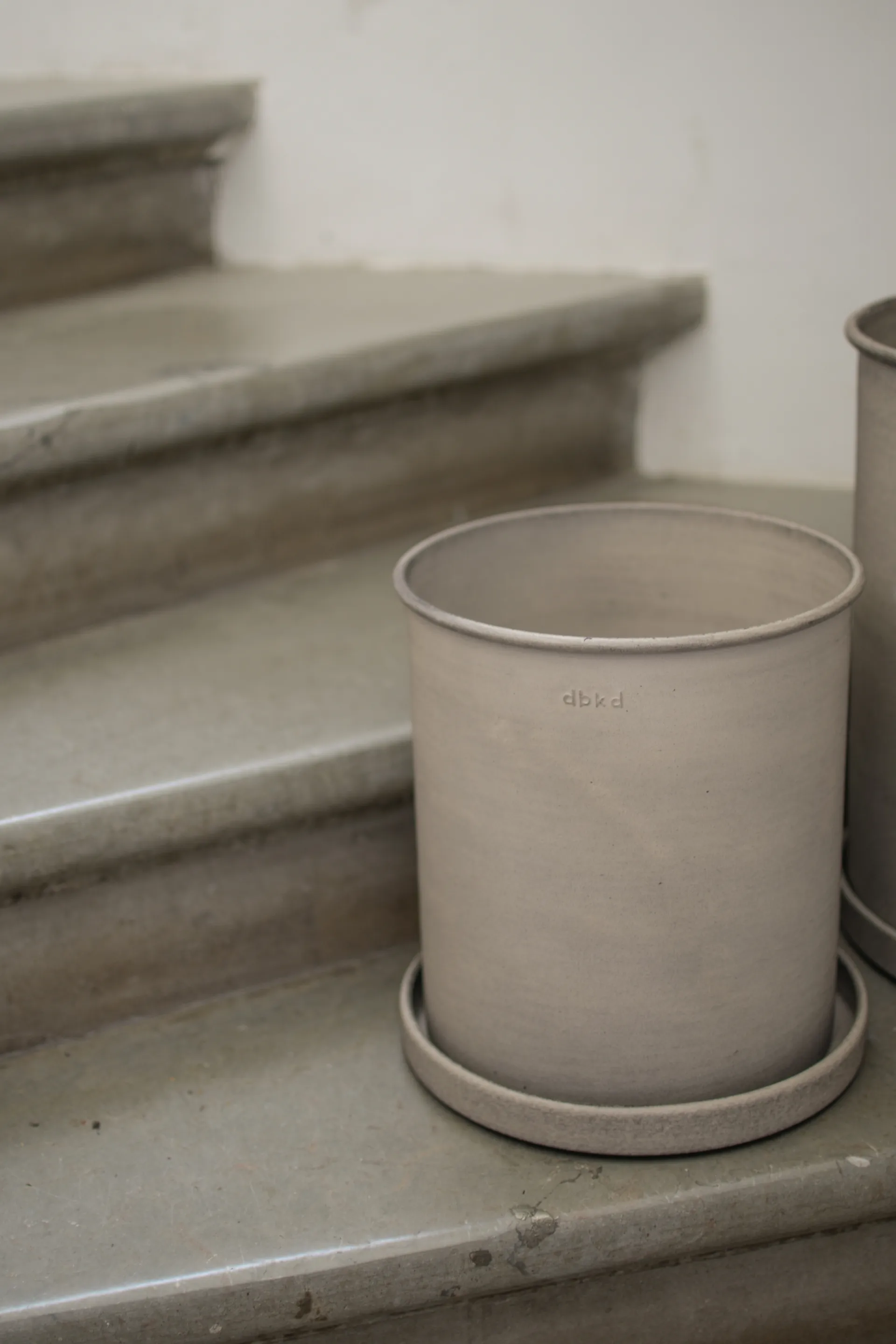 Plant pot 花盆 大 两件套装, 米色 DBKD