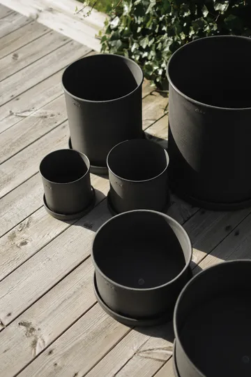 Plant pot 小 两件套装 - 黑色 - DBKD