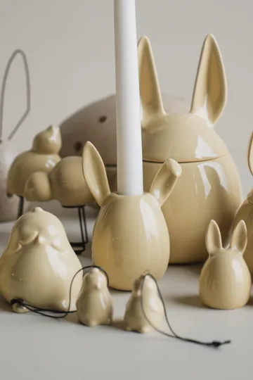 Rabbit 烛台 13 cm - Shiny 黄色 - DBKD