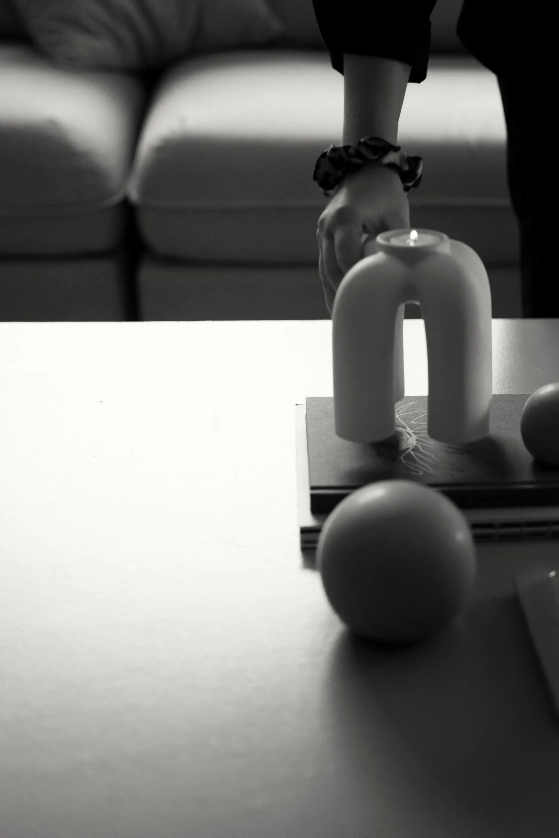 Rope 烛台 14x14 cm, White DBKD