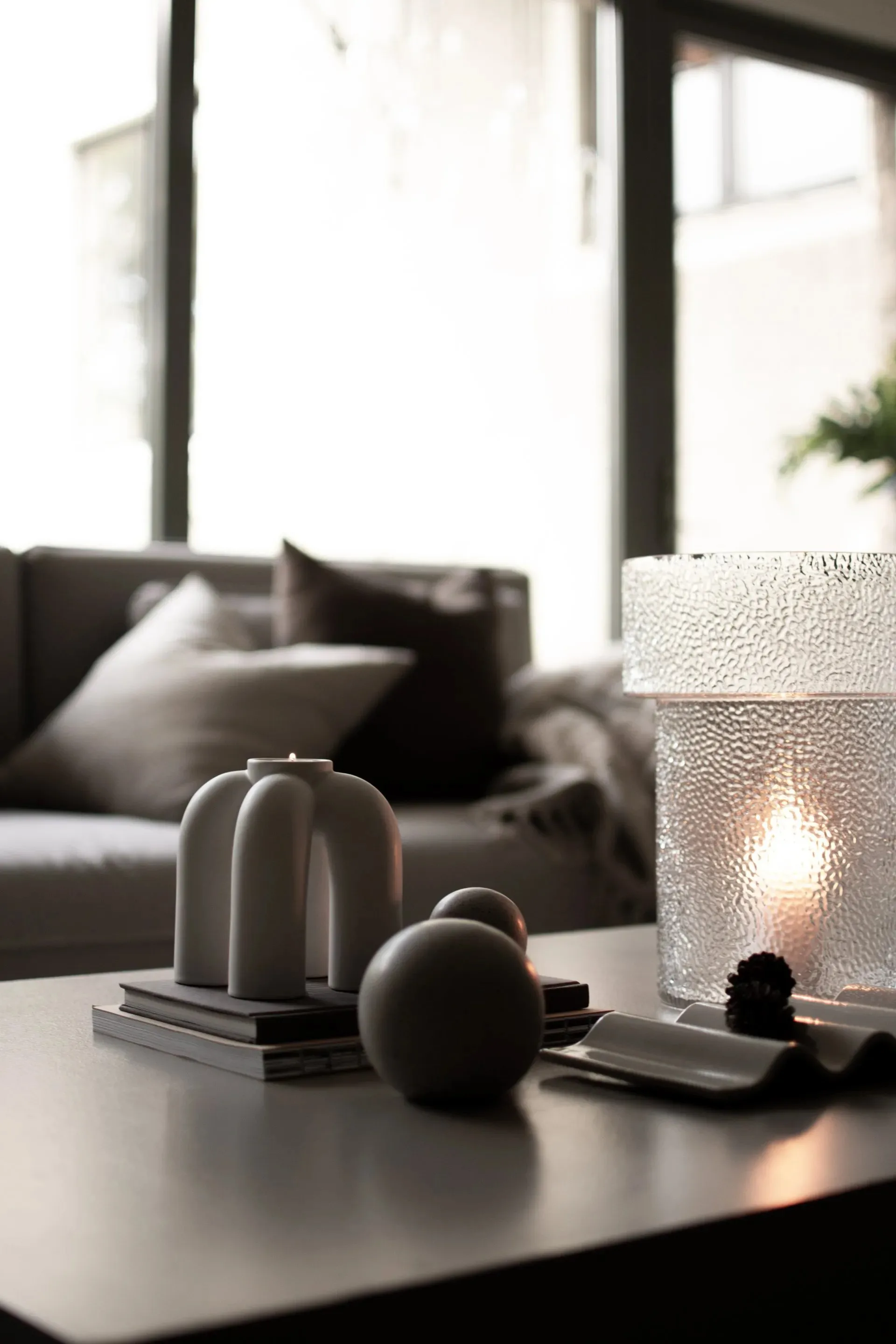 Rope 烛台 14x14 cm, White DBKD