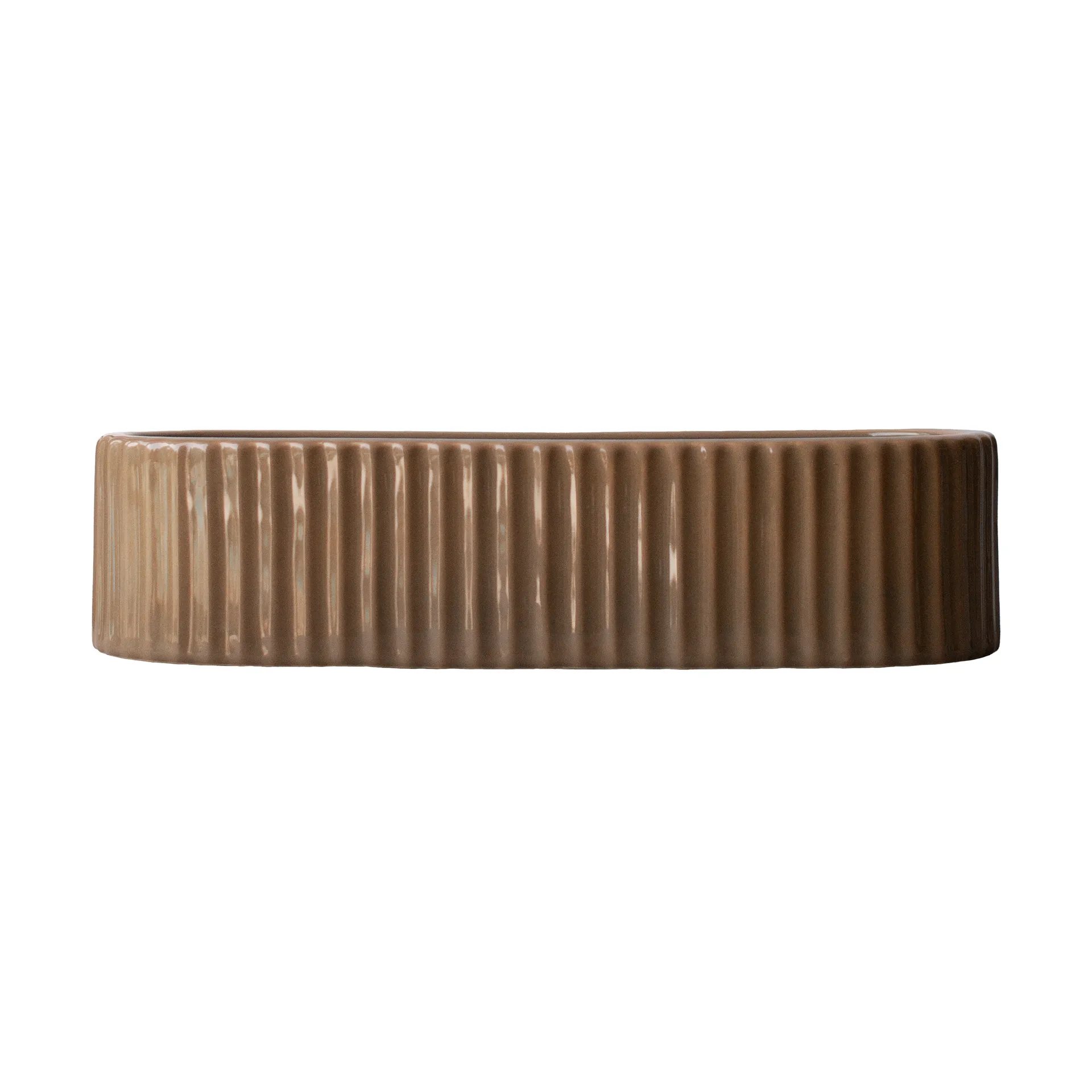 Stripe 烛台 30 cm, Shiny nougat DBKD