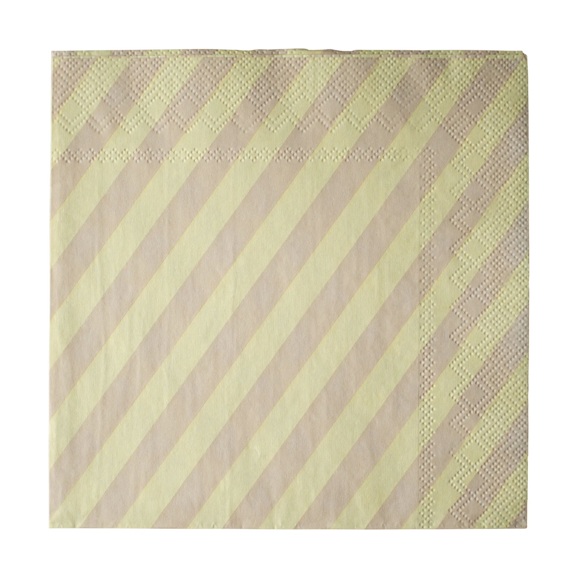Stripe paper 餐巾纸 33x33 cm 20件装, 黄色 DBKD