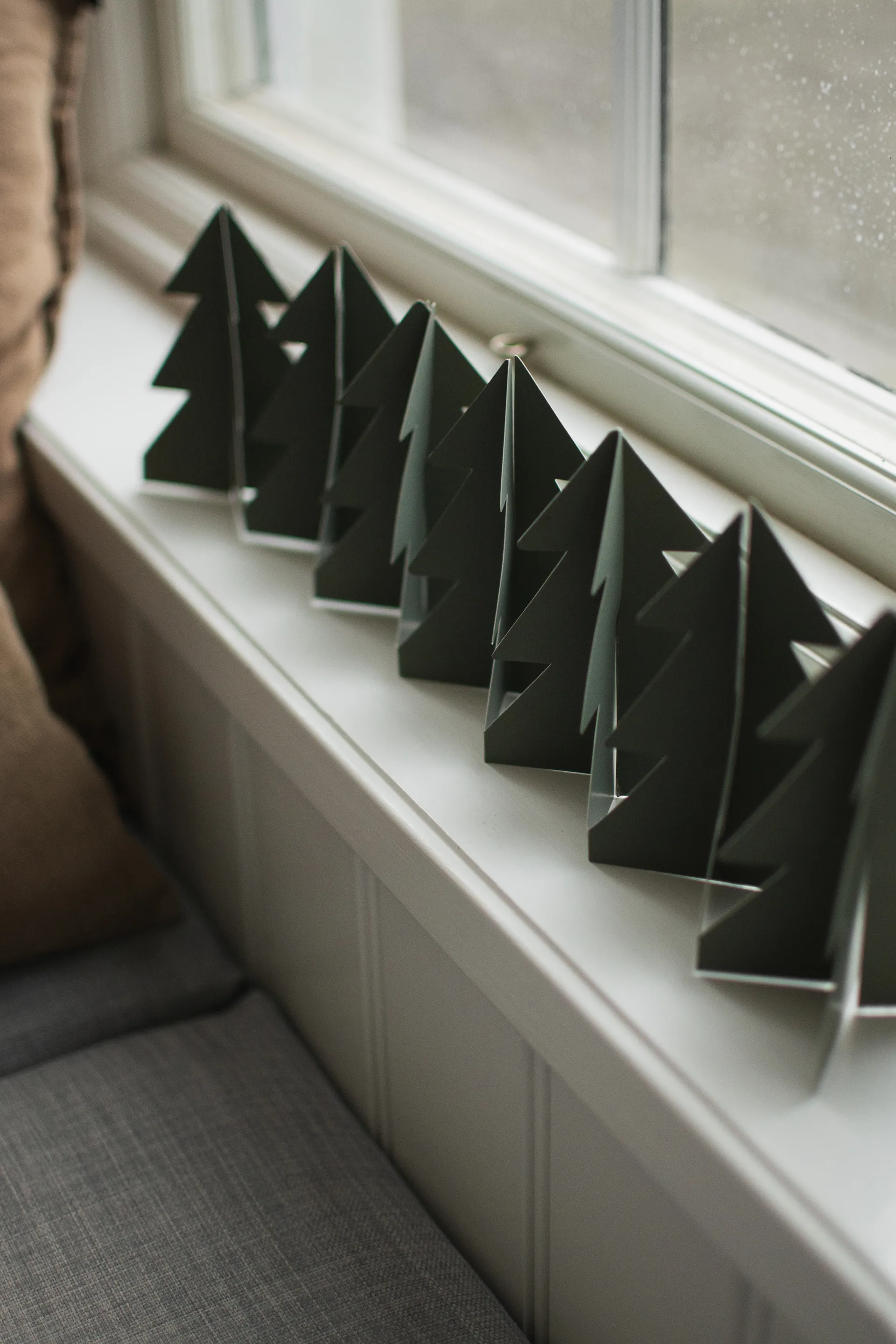 Tree in a row 装饰 60 cm, 绿色 DBKD